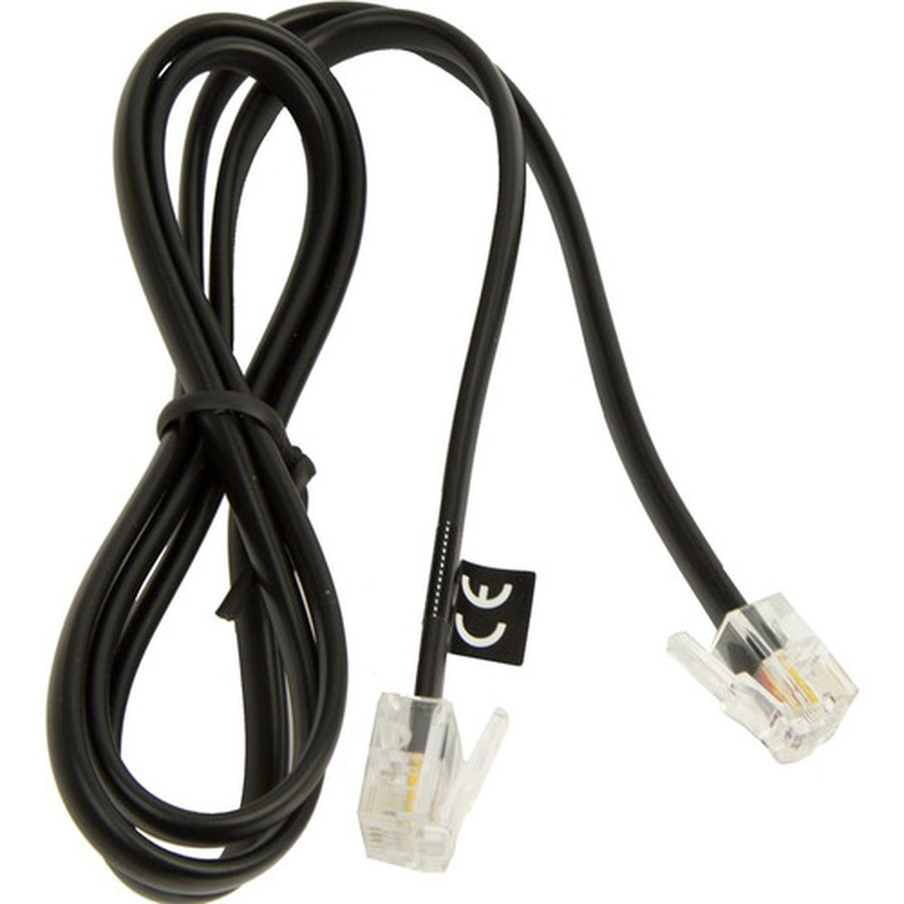 Jabra Connection Cable For Dealer Boards Phone - 16 ft RJ-6RJ-9 Phone Cable for Headset Phone - First End RJ-6 Phone - Male - End 8800-00-101
