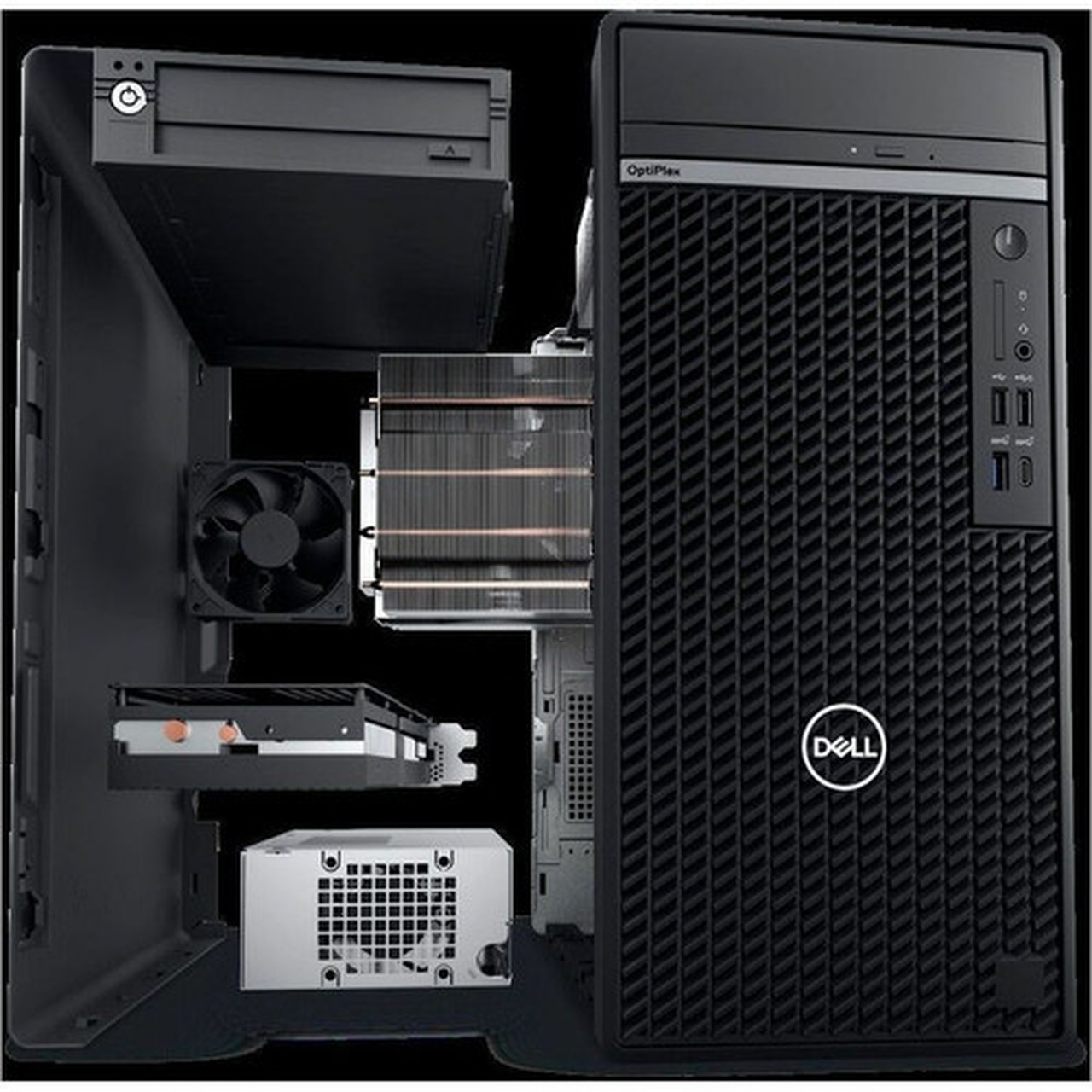Dell OptiPlex 7000 7020 Desktop Computer - Intel Core i5 14th Gen i5-14500 - 8 GB - 256 GB SSD - Micro Tower - Black - Intel Chip - 11 MPD4V