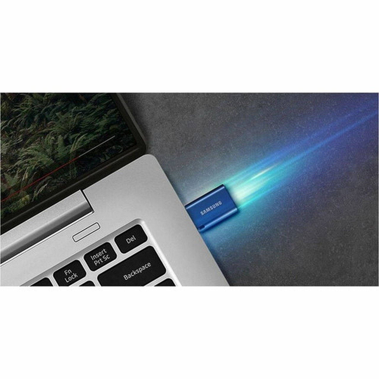 Samsung USB Type-C Flash Drive 128GB - 128 GB - USB 32 Gen 1 Type C - 400 MBs Read Speed - Blue - 5 Year Warranty MUF-128DAAM