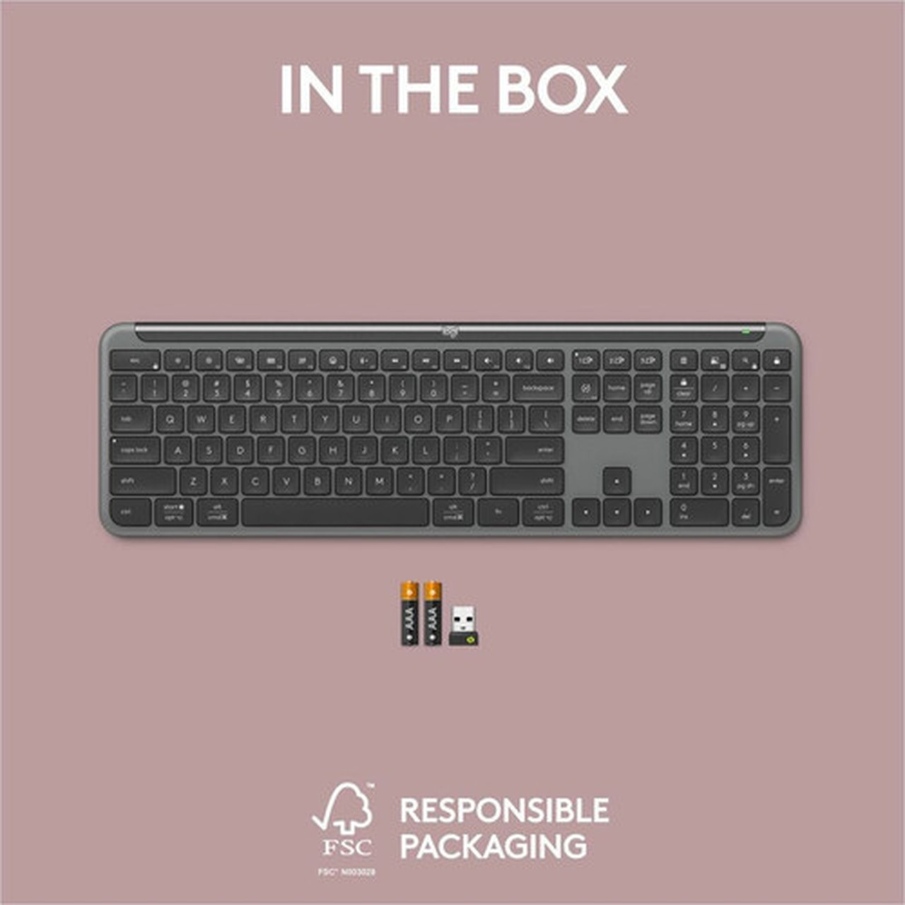 Logitech Signature Slim K950 Keyboard - Wireless Connectivity - Bluetooth - 3281 ft 10000 mm - USB Type A Interface Home Play Hot 920-012424