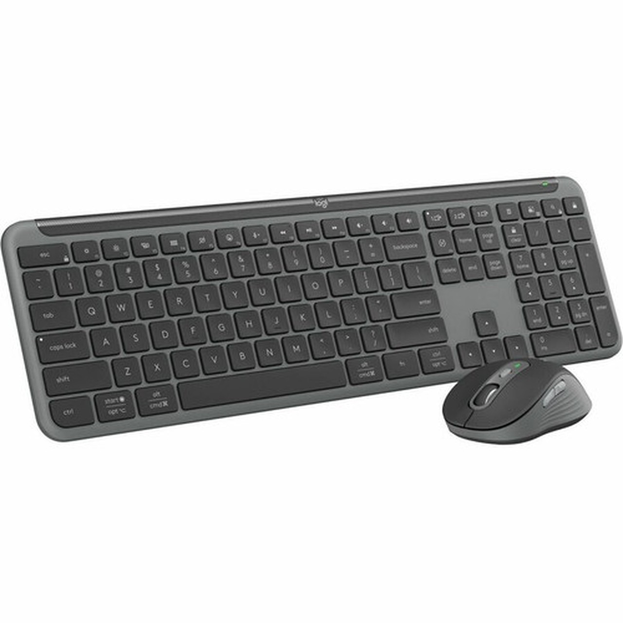 Logitech Signature Slim MK955 Keyboard  Mouse - USB Type A Wireless Bluetooth 51 Keyboard - Graphite - USB Type A Wireless Bluetooth 920-012425