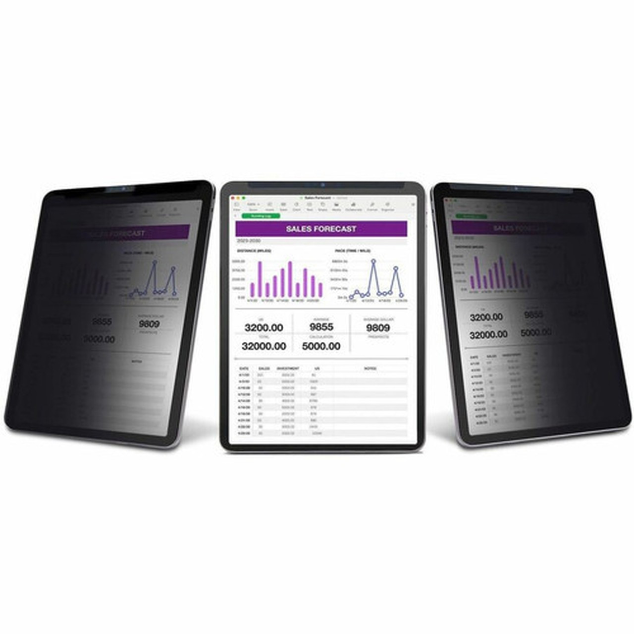 StarTechcom 4-Way Privacy Screen For 129-inch iPad Pro 3rd Gen and Up PortraitLandscape Touch-Enabled - 30 Deg View - 4-way 129IP-PRIVACY-SCREEN