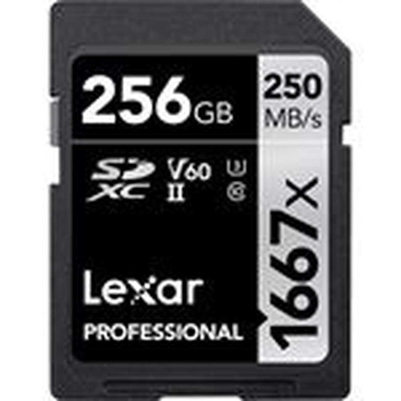 LEXAR  256GB Professional SDHC  SDXC 1667x UHS-II LSD256CBNA1667