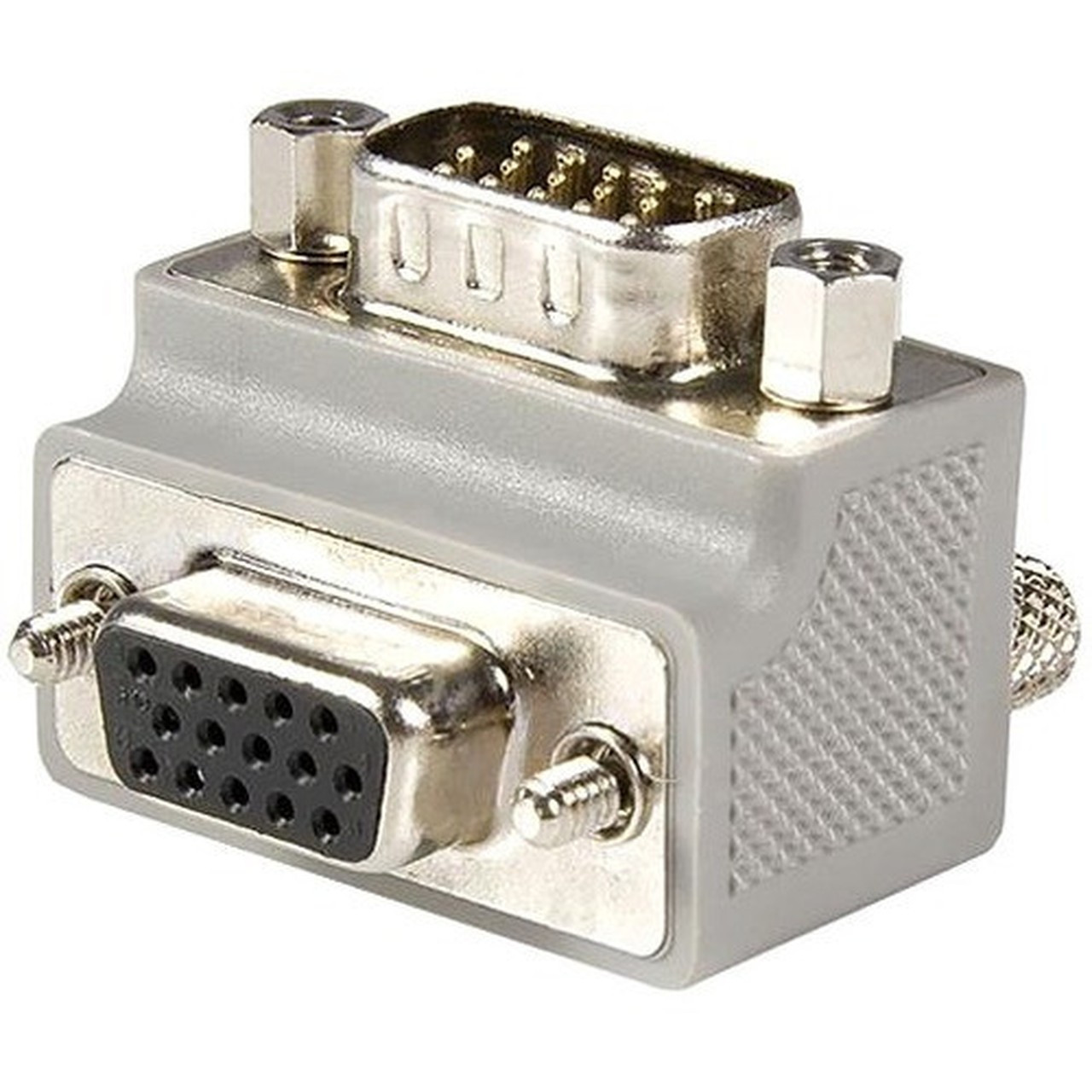 StarTechcom_VGA_adapter_cable_-_Type_2_-_right_angle_VGA_m_-_VGA_f_-_1_x_HD-15_Male_VGA_-_1_x_HD-15_Female_VGA_-_Gray_GC1515MFRA2