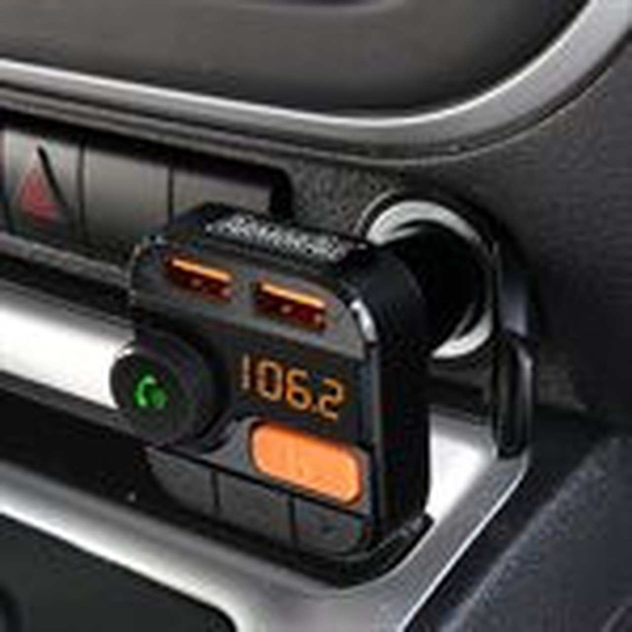 ARMORALL - Bluetooth FM transmitter car charger with voice assistant AHF9-1010-BLK