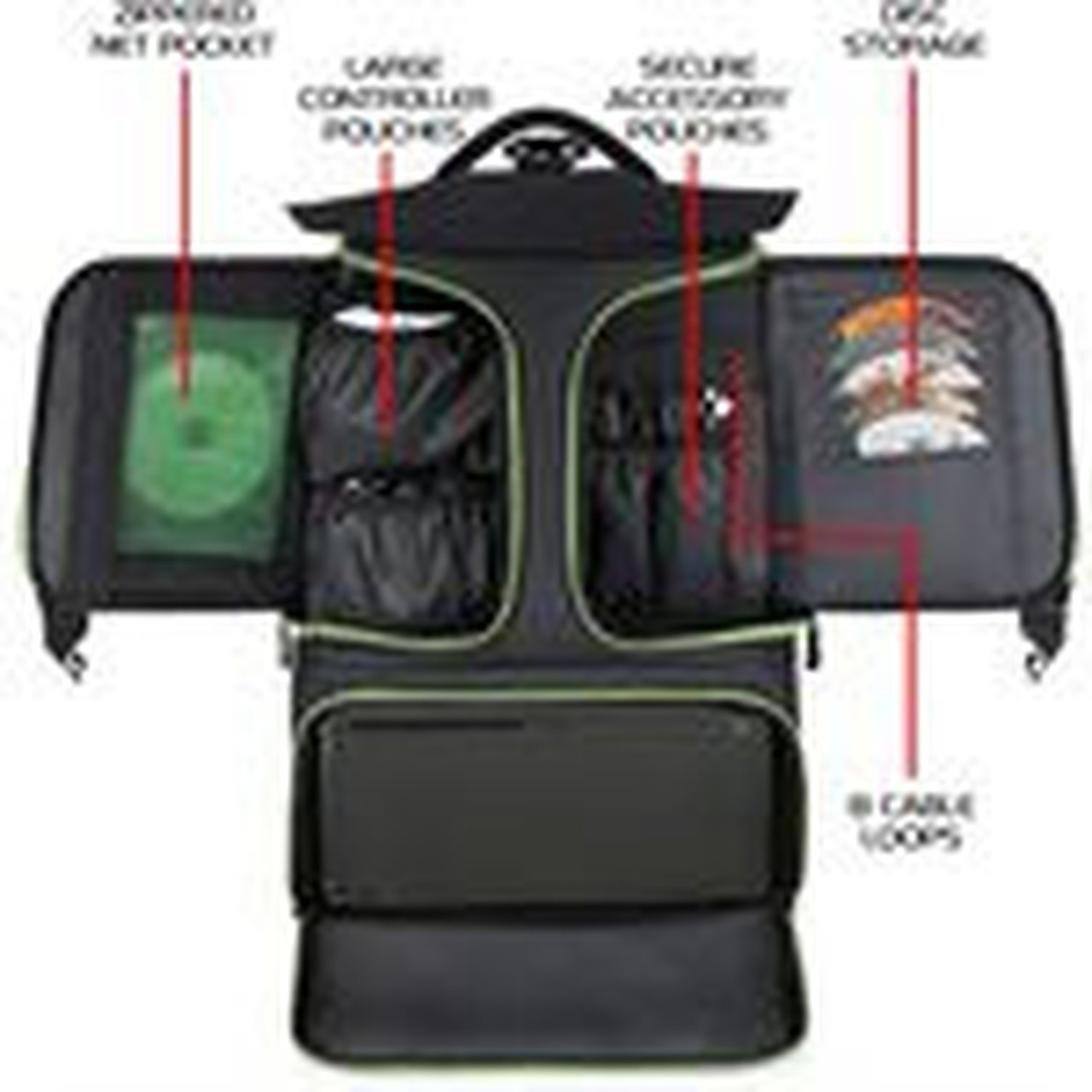 Accessory Power - Enhance - XBOX Series Gaming Backpack - Green ENUNCFX100GNEW