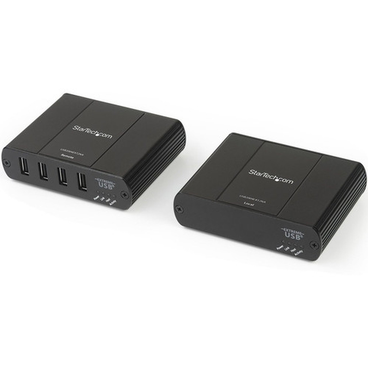 StarTechcom 4 Port USB 20 Extender Hub over Cat5e or Cat6 Ethernet Cable - 330ft100m Metal USB 20 Extender Kit - ESD Powered - 4 USB2004EXT2NA