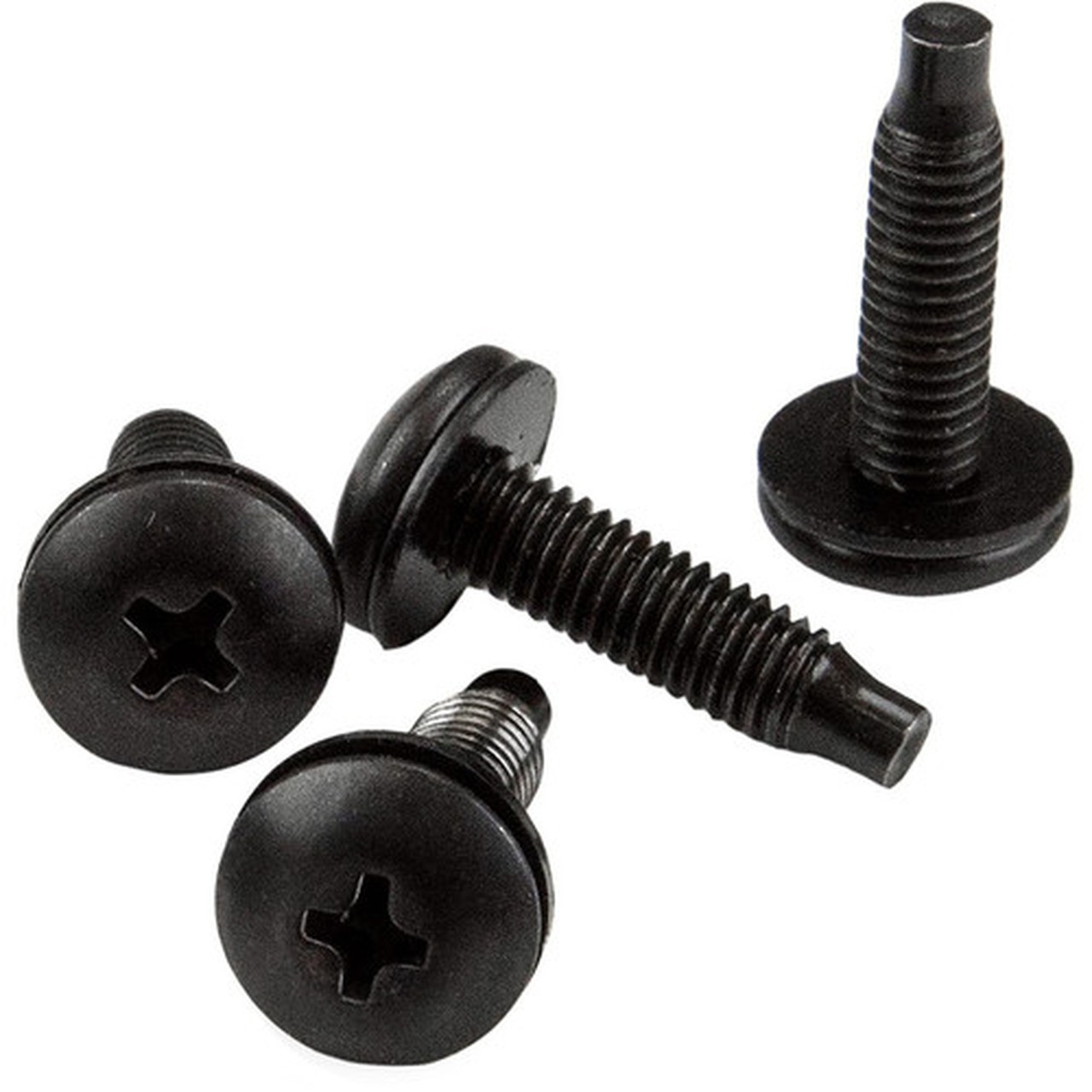 StarTechcom Server Rack Screws and Clip Nuts - 10-32 - Rack Mount Screws and Slide-On Cage Nuts - Clip Nuts and Screws - 50 Pack - 10 CLPSCRW1032