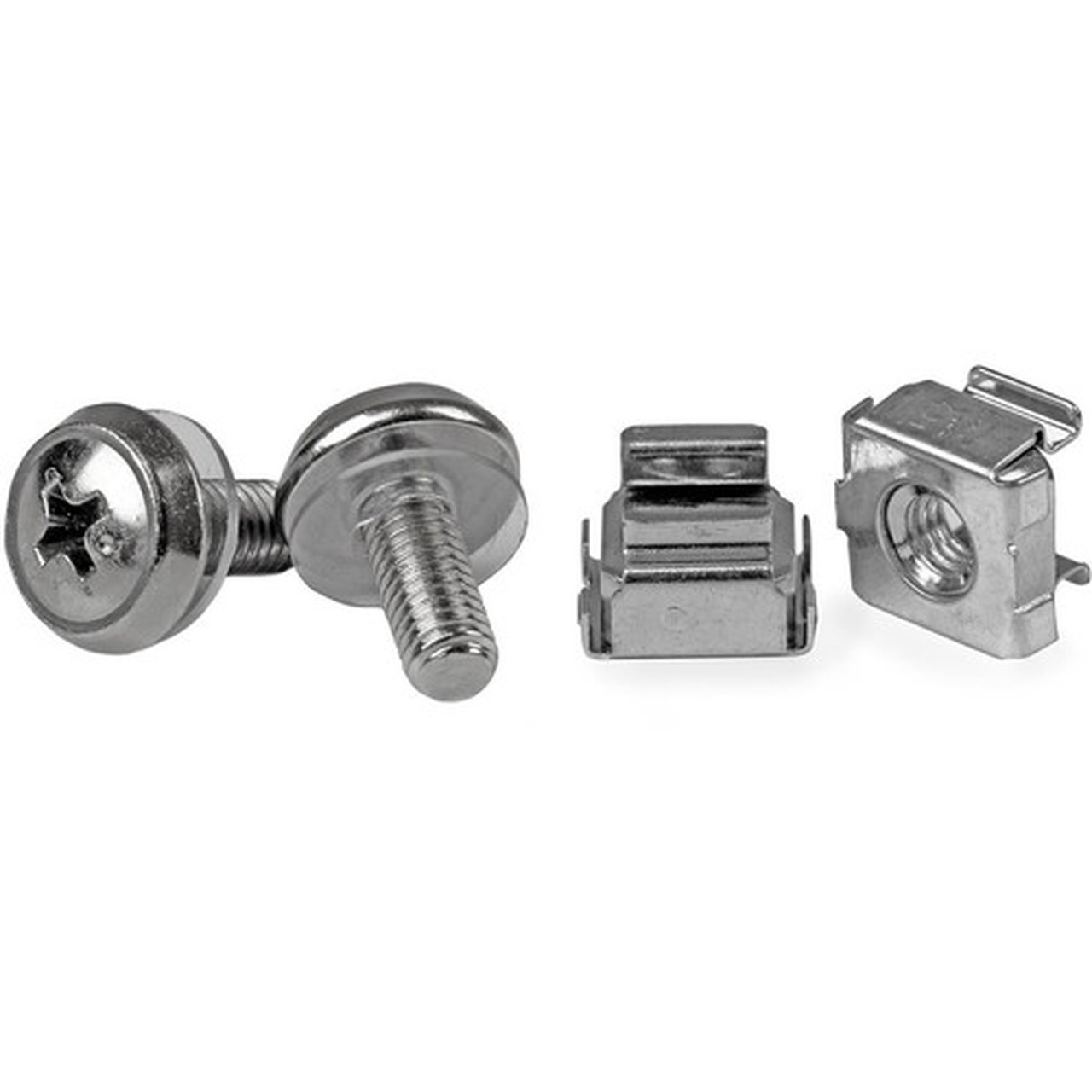 StarTechcom 50 Pkg M5 Mounting Screws and Cage Nuts for Server Rack Cabinet - Install your rack-mountable hardware securely with high CABSCREWM5