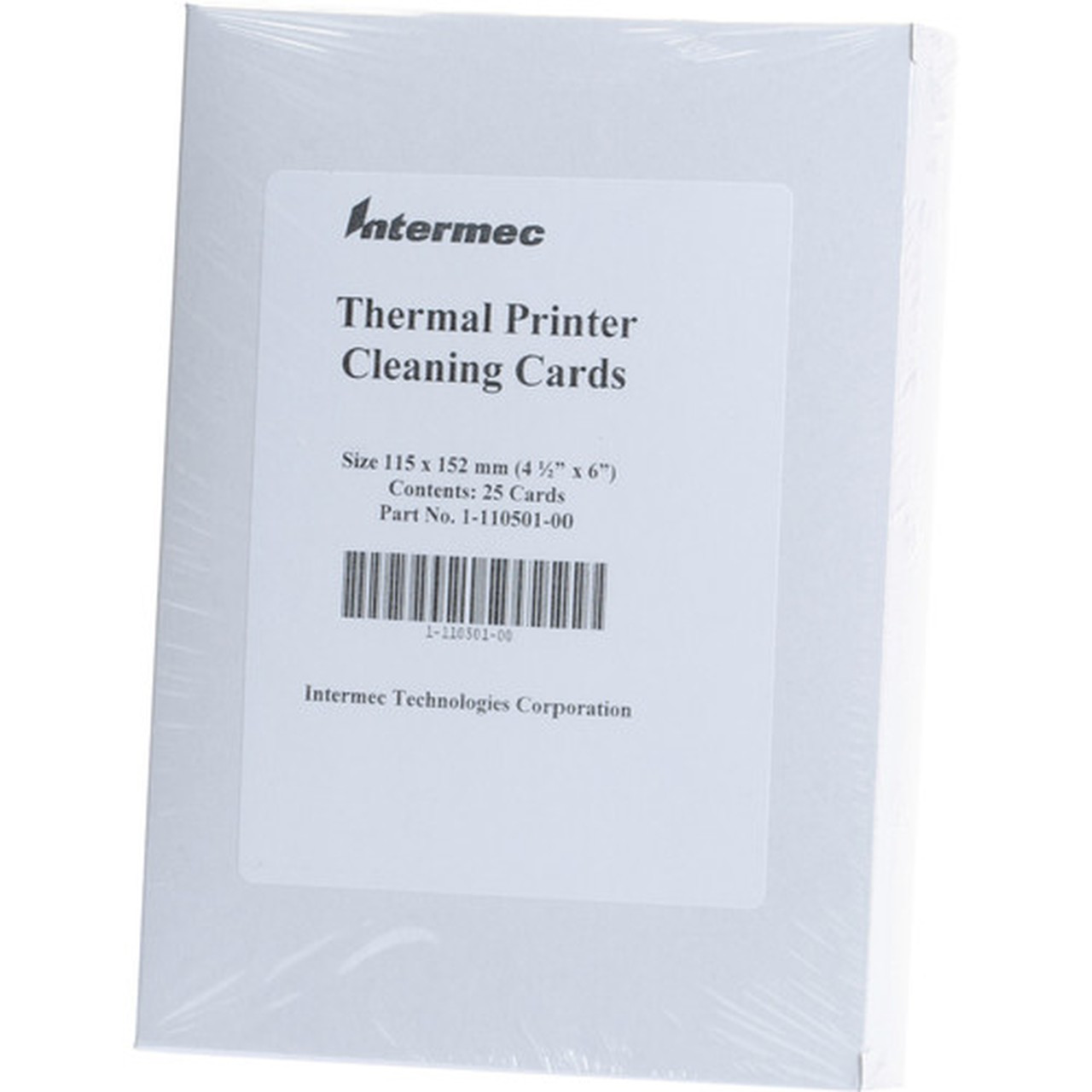 Intermec Cleaning Card - 25  Pack 1-110501-00