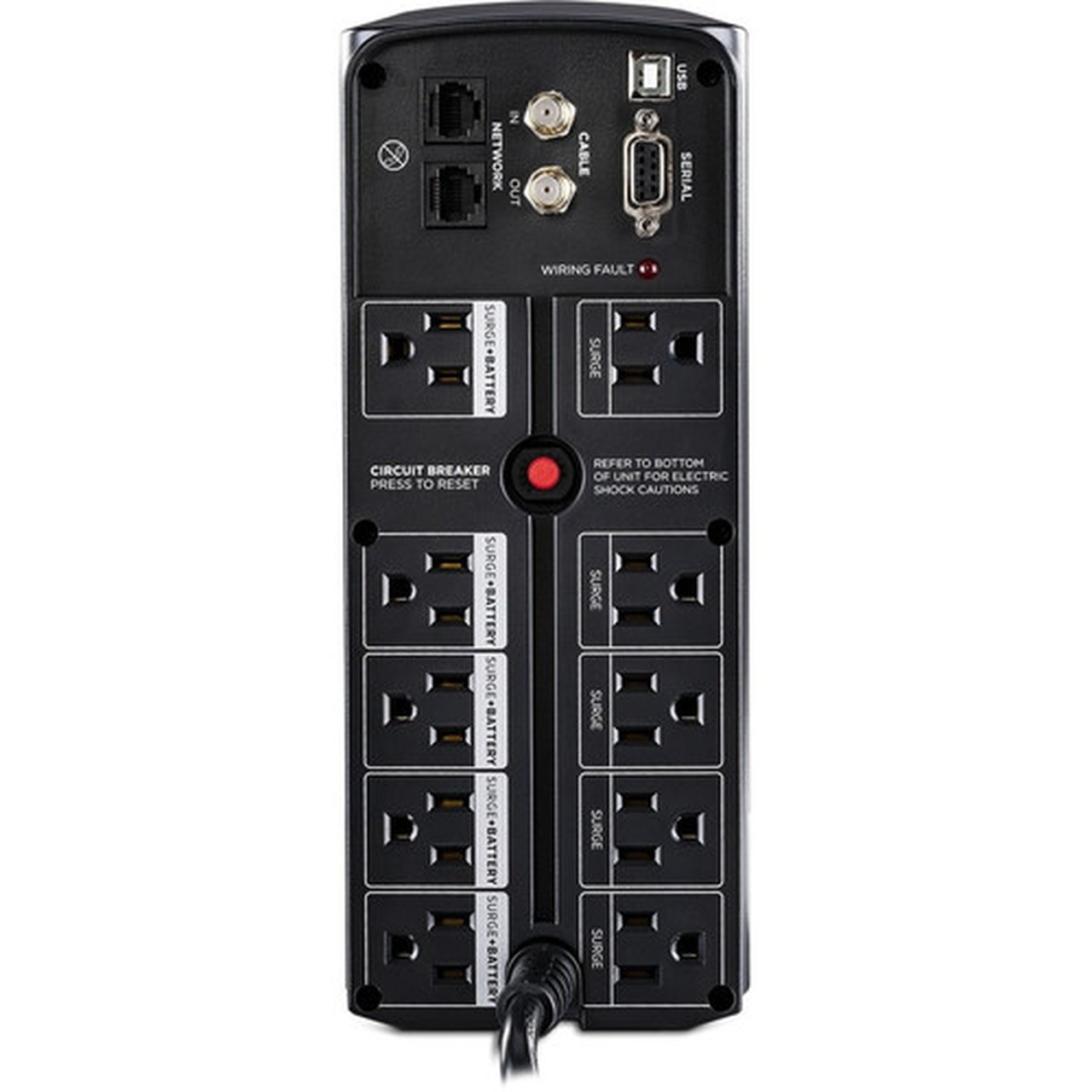 CyberPower UPS Systems CP900AVR AVR - 900 VA  560 W - 900VA560W UPS 10 x NEMA 5-15R OUTLETS NEMA 5-15P PLUG W6FT CORD AVR RJ45 CP900AVR
