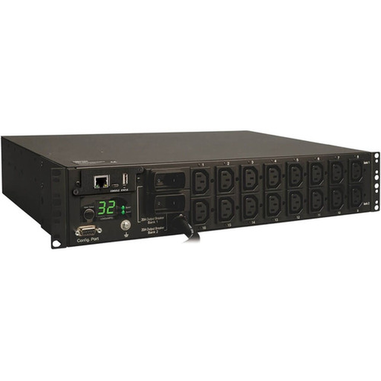 Tripp Lite by Eaton Switched PDUMH32HVNET 16-Outlets 74kW PDU - Switched - 16 x IEC 60320 C13 - 230 V AC - 736 kW - 2U - Horizontal PDUMH32HVNET