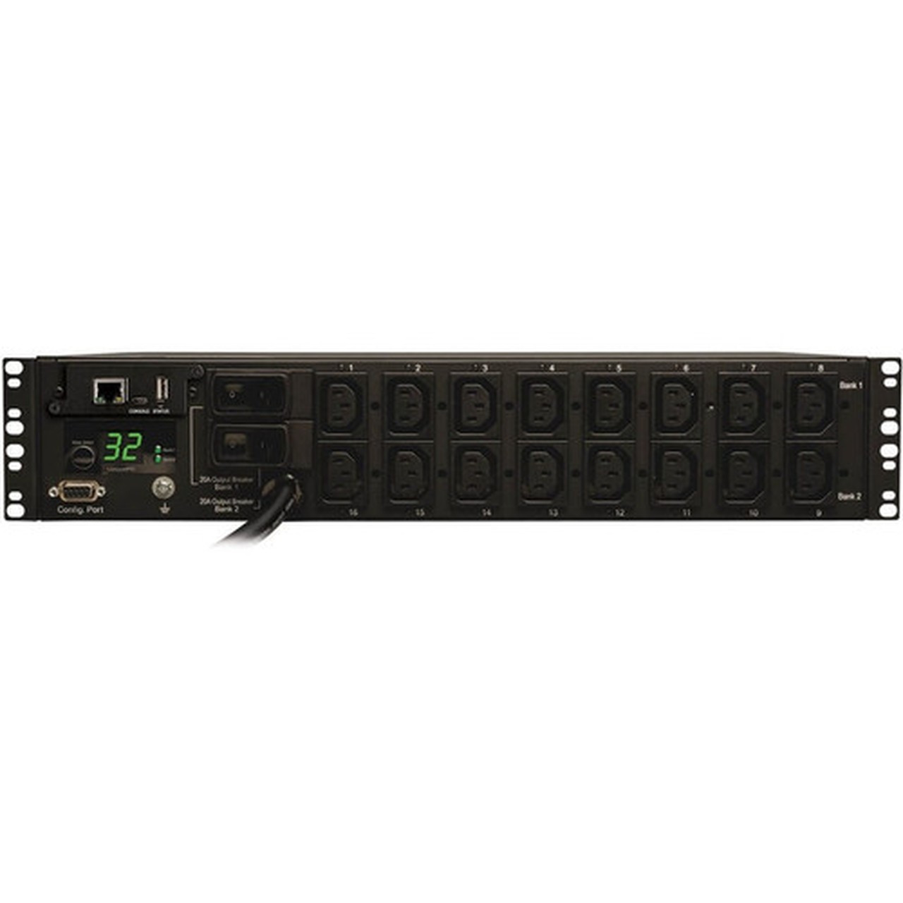 Tripp Lite by Eaton Switched PDUMH32HVNET 16-Outlets 74kW PDU - Switched - 16 x IEC 60320 C13 - 230 V AC - 736 kW - 2U - Horizontal PDUMH32HVNET