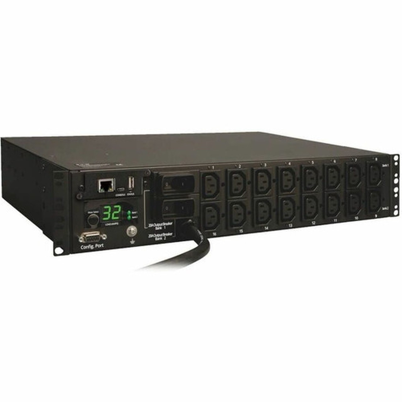 Tripp Lite by Eaton Switched PDUMH32HVNET 16-Outlets 74kW PDU - Switched - 16 x IEC 60320 C13 - 230 V AC - 736 kW - 2U - Horizontal PDUMH32HVNET