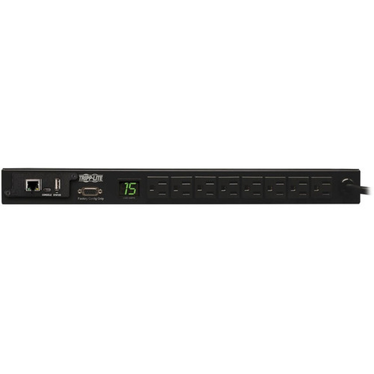 Tripp Lite PDUMNH15 PDU Monitored 120V 15A 8 Outlet - 8 x NEMA 5-15R - 1U Horizontal Rackmount PDUMNH15