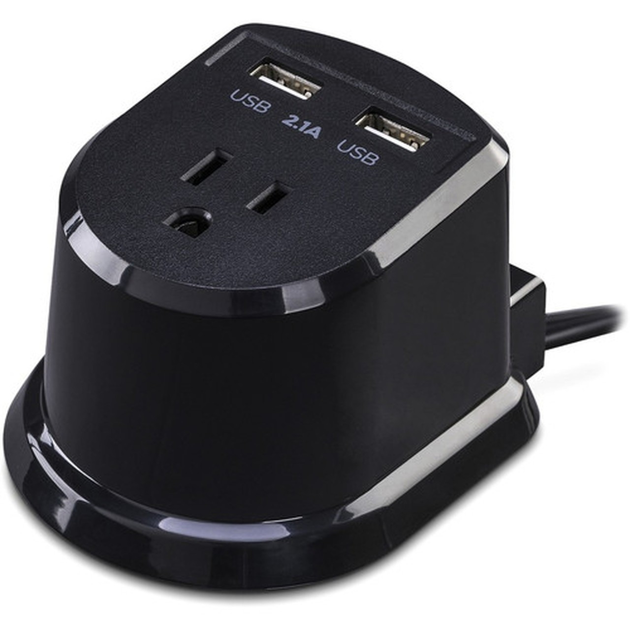 CyberPower CSP105U Dual Power Station 1-Outlet with 2-21A USB Charging Ports and 5FT Cord - NEMA 5-15P - 1 x NEMA 5-15R 2 x USB - 5 CSP105U