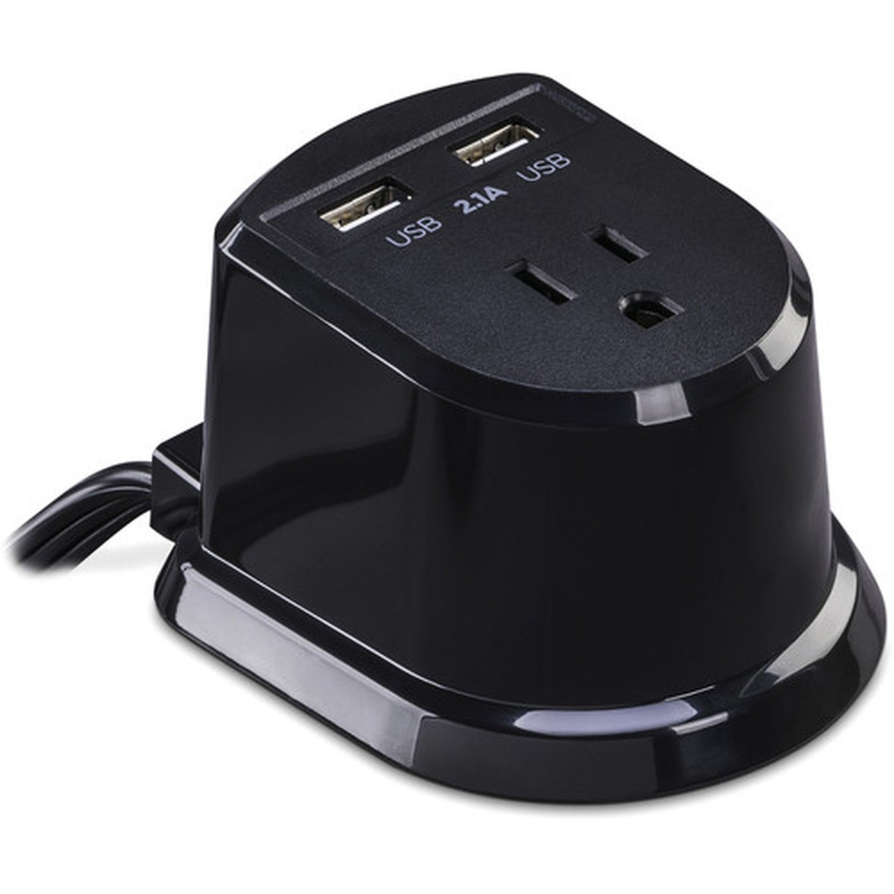 CyberPower CSP105U Dual Power Station 1-Outlet with 2-21A USB Charging Ports and 5FT Cord - NEMA 5-15P - 1 x NEMA 5-15R 2 x USB - 5 CSP105U