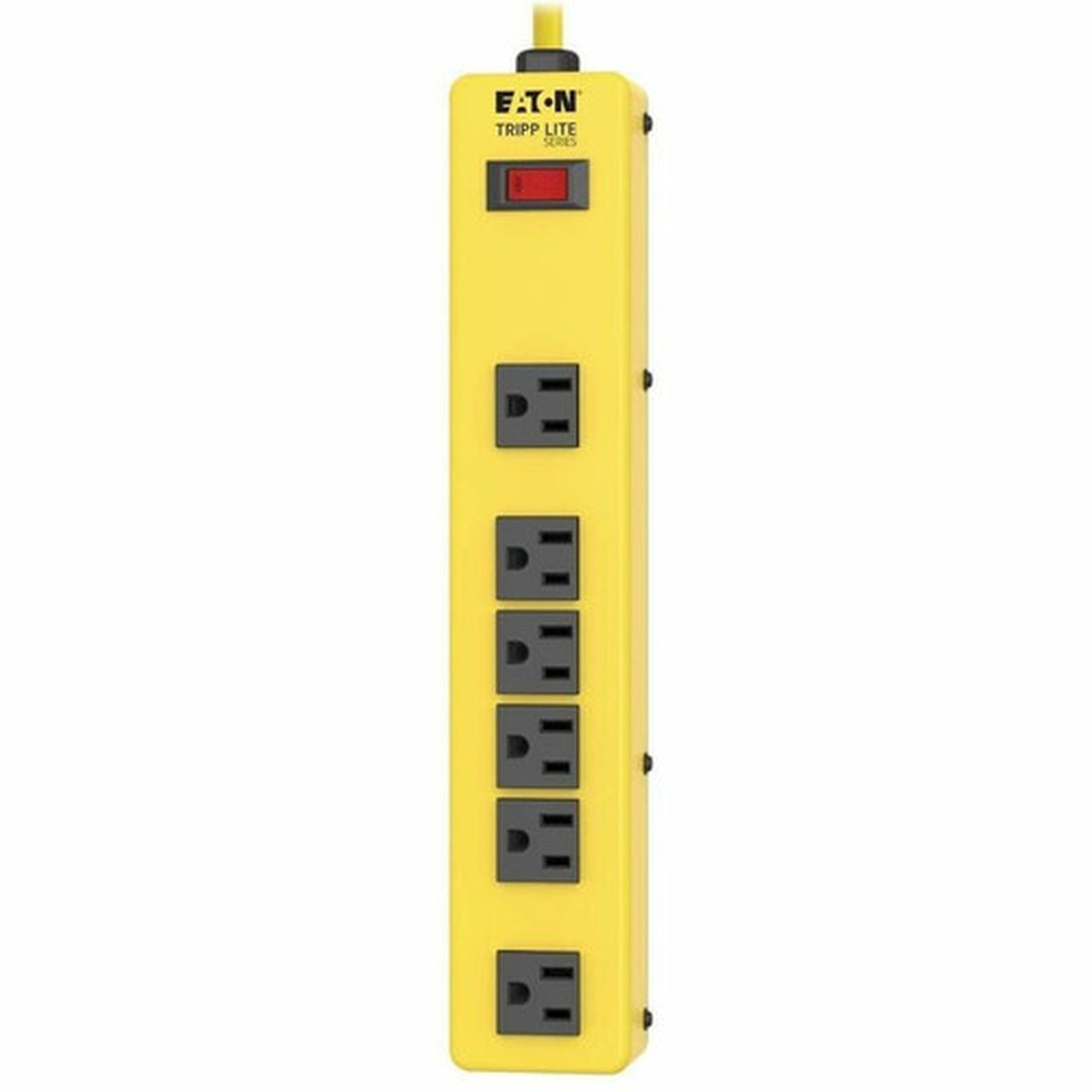 Tripp Lite Safety Power Strip 120V 5-15R 6 Outlet Metal 6 Cord OSHA - NEMA 5-15P - 6 x NEMA 5-15R - 6 ft Cord - 15 A Current - 120 V TLM626NS