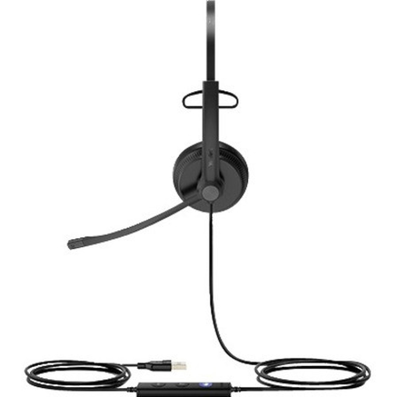 Yealink USB Wired Headset - Mono - USB - Wired - 32 Ohm - 20 Hz - 20 kHz - Over-the-head - Monaural - Supra-aural - 39 ft Cable - - UH34 MONO TEAMS