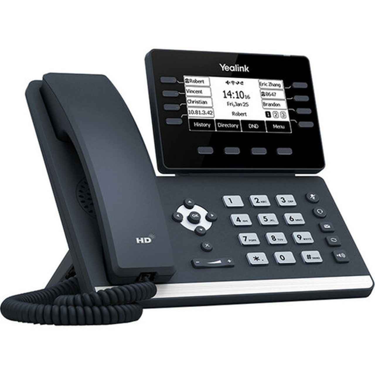 Yealink SIP-T53 IP Phone - CordedCordless - Corded - DECT Bluetooth - Wall Mountable Desktop - Classic Gray - 12 x Total Line - - - SIP-T53