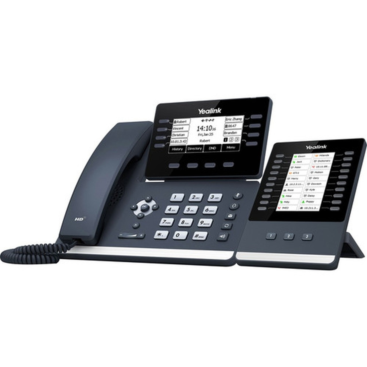Yealink SIP-T53W IP Phone - Corded - CordedCordless - Bluetooth - Wall Mountable Desktop - Classic Gray - 12 x Total Line - VoIP - - SIP-T53W