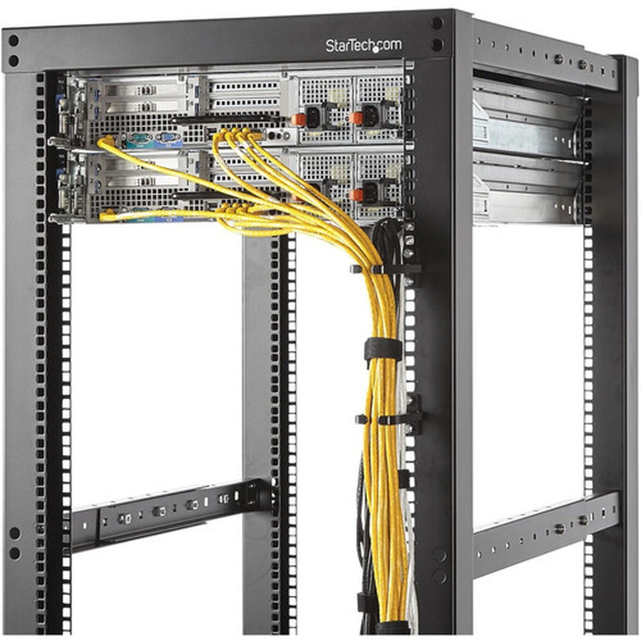 StarTechcom 1U Vertical Server Rack Cable Management D-Ring Hook - 18x39in 45x10cm - Add a cable management hook to your server CMHOOK1UN