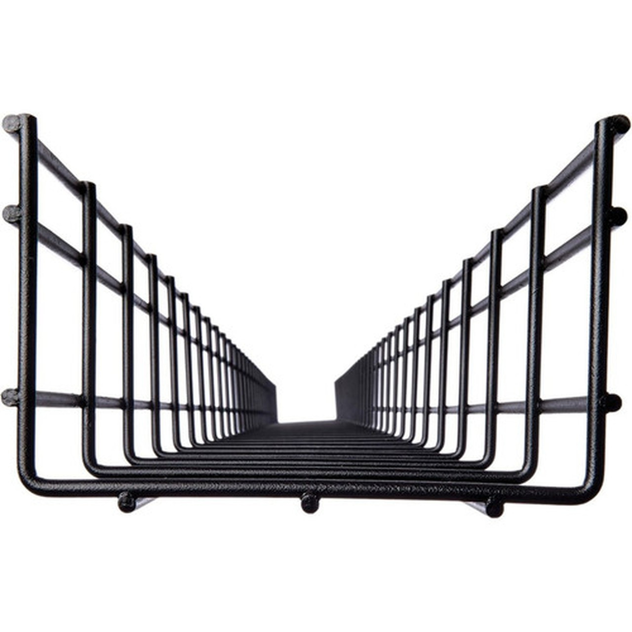 Tripp Lite by Eaton Wire Mesh Cable Tray - 150 x 100 x 1500 mm 6 in x 4 in x 5 ft 2-Pack - Cable Tray - Black - 2 - Steel SRWB6410X2STR