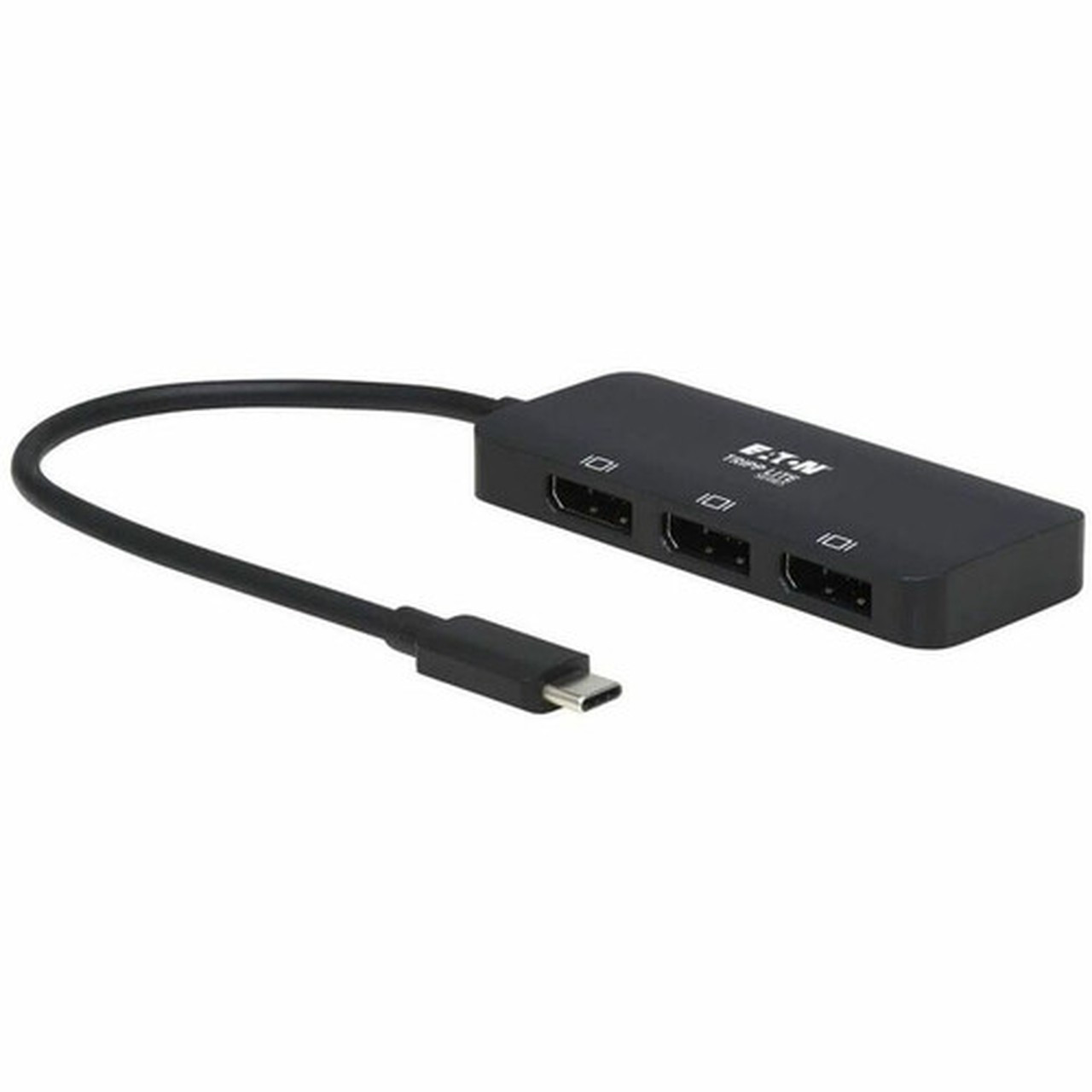 Tripp Lite by Eaton U444-3DP-MST USB-C Adapter Triple Display Black - 1 x Type C USB 32 Gen 2 Powered USB Male - 3 x DisplayPort U444-3DP-MST