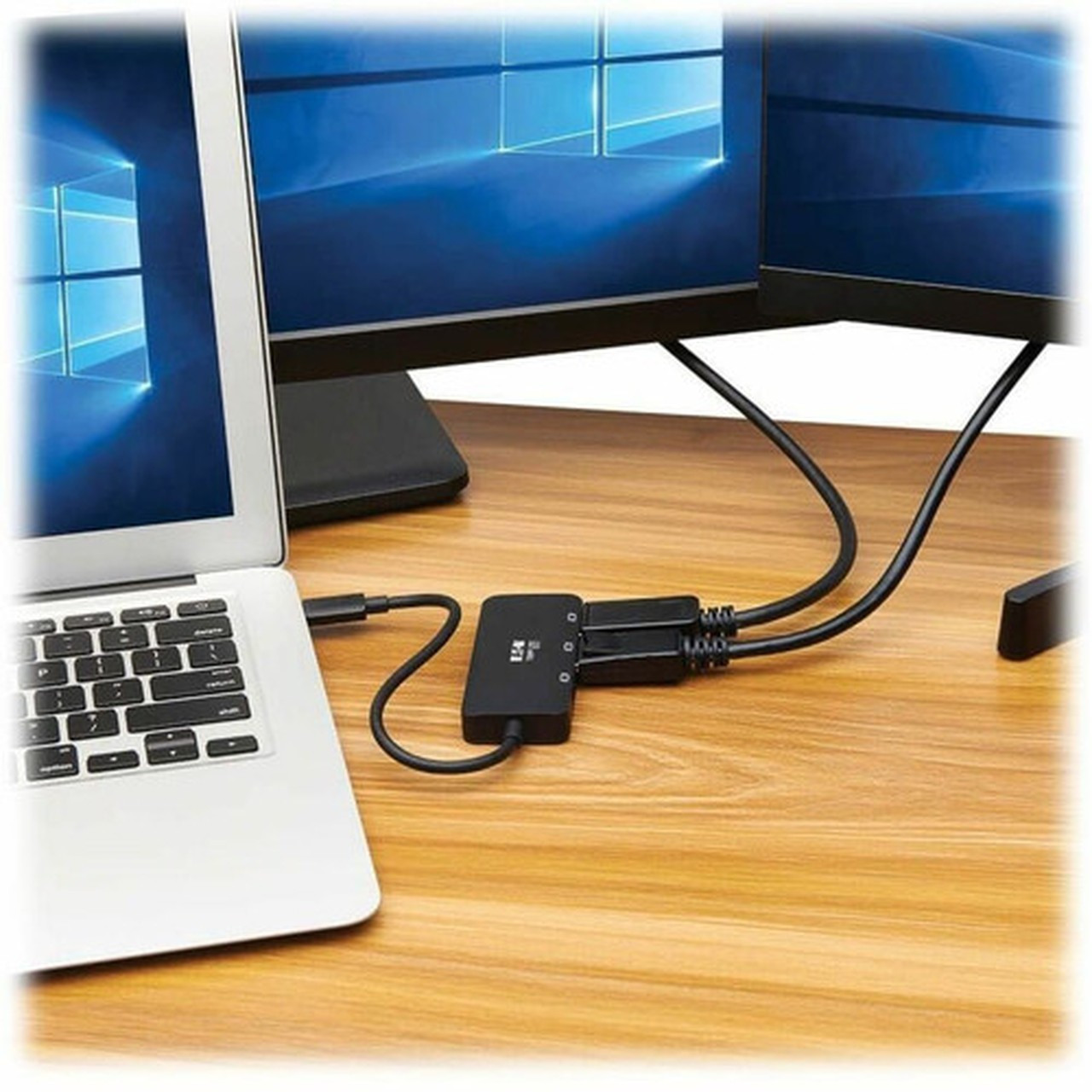 Tripp Lite by Eaton U444-3DP-MST USB-C Adapter Triple Display Black - 1 x Type C USB 32 Gen 2 Powered USB Male - 3 x DisplayPort U444-3DP-MST
