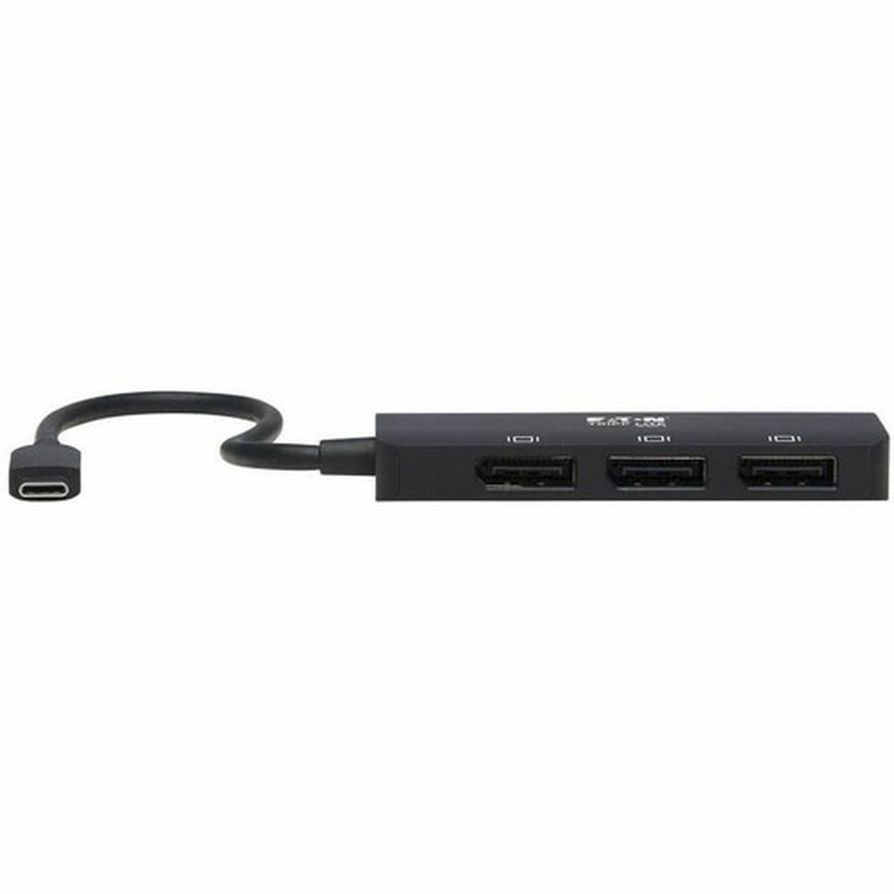 Tripp Lite by Eaton U444-3DP-MST USB-C Adapter Triple Display Black - 1 x Type C USB 32 Gen 2 Powered USB Male - 3 x DisplayPort U444-3DP-MST