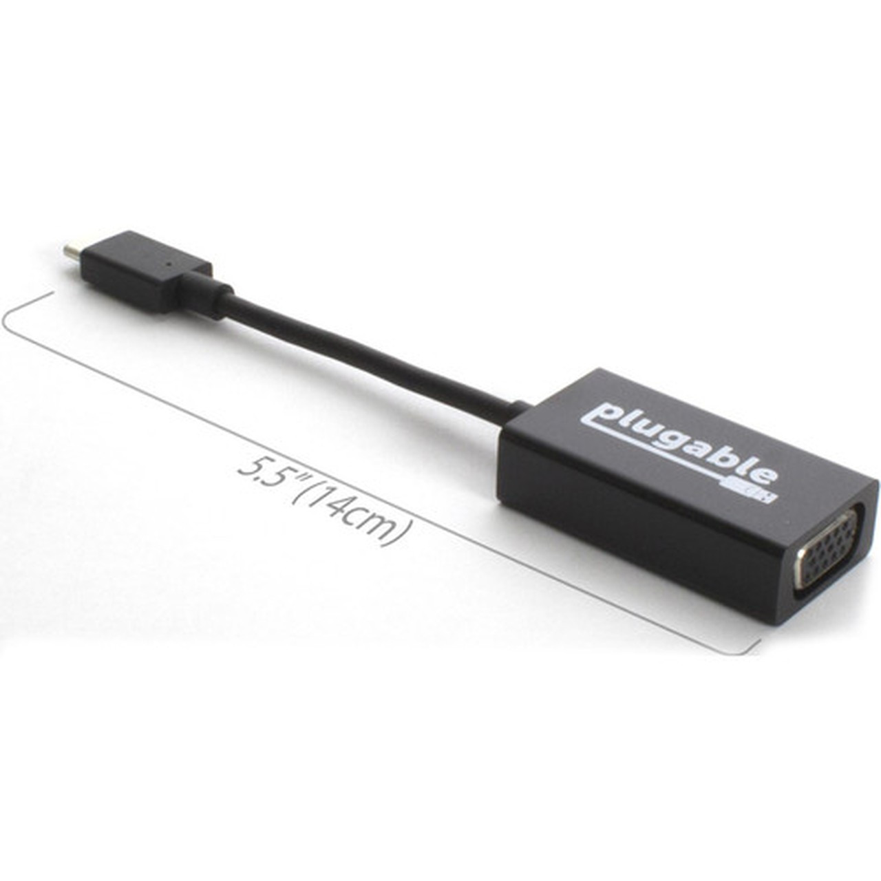 Plugable USB 31 Type-C to VGA Adapter - USB 31 Type C - 1 x 15-pin HD-15 VGA Female - 1920 x 1200 Supported USBC-VGA