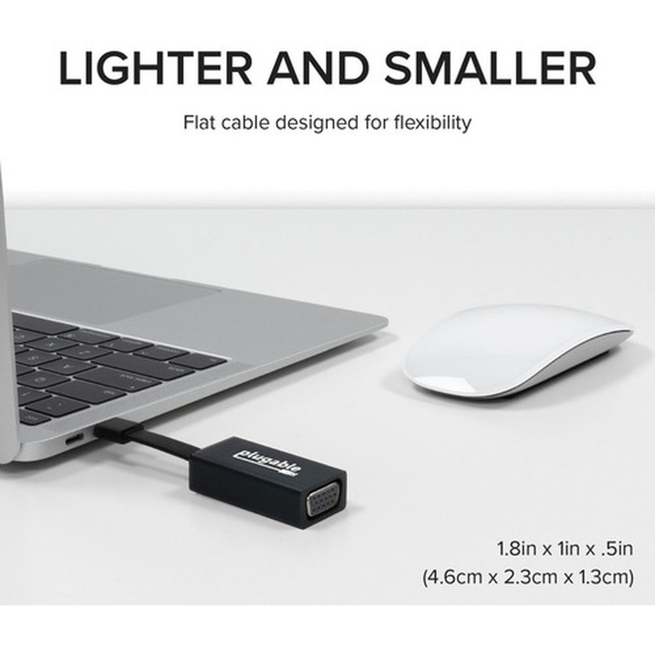 Plugable USB-C to VGA Adapter - 1 x USB Type C USB 31 USB Male - 1 x 15-pin HD-15 VGA Female - 1920 x 1200 Supported USBC-TVGA