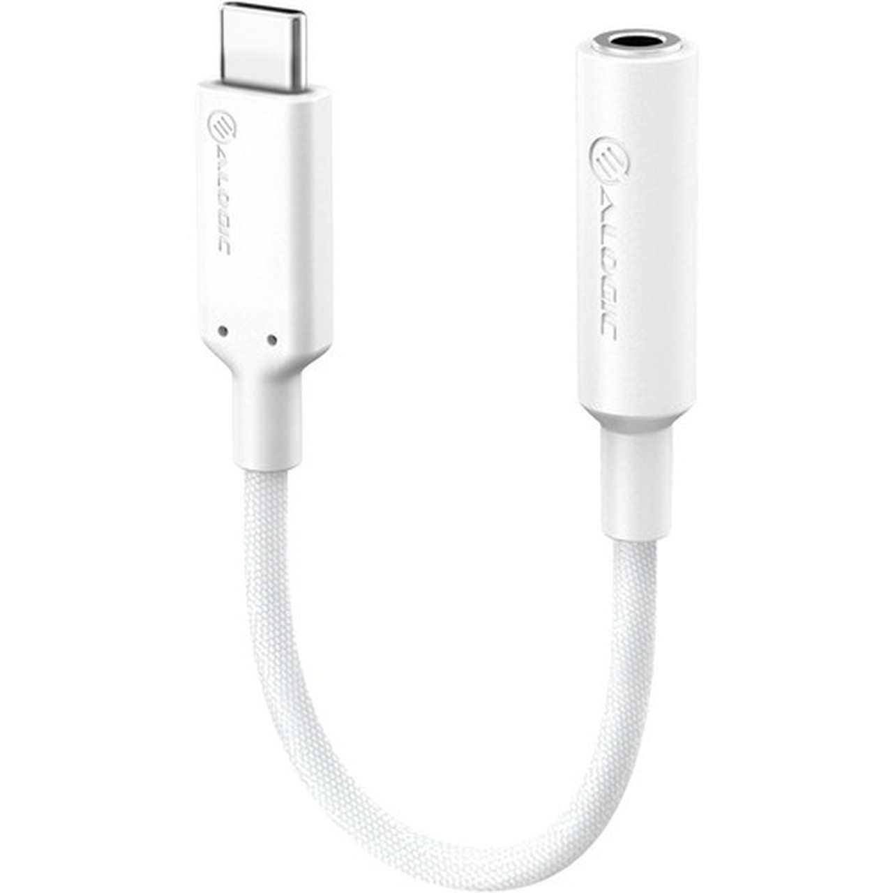 ALOGIC Elements PRO 10cm USB-C to 35mm Audio Adapter - White - 39 Mini-phoneUSB-C Audio Cable for Audio Device Phone Tablet - 1 ELPC35A-WH