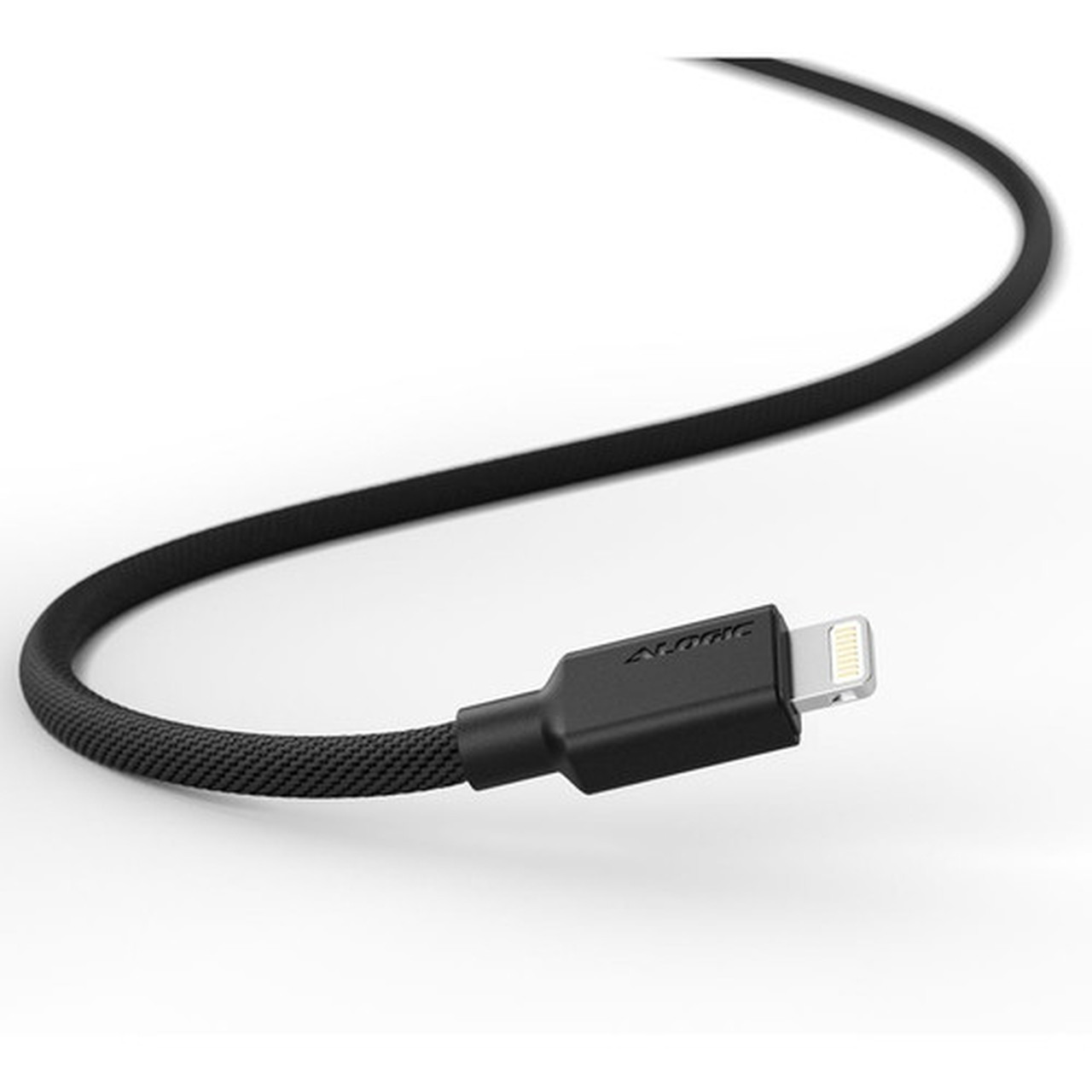 ALOGIC Elements PRO USB-A to Lightning 1m Cable - Black - 33 ft LightningUSB Data Transfer Cable for iPhone iPad iPod - First End ELPA8P01-BK