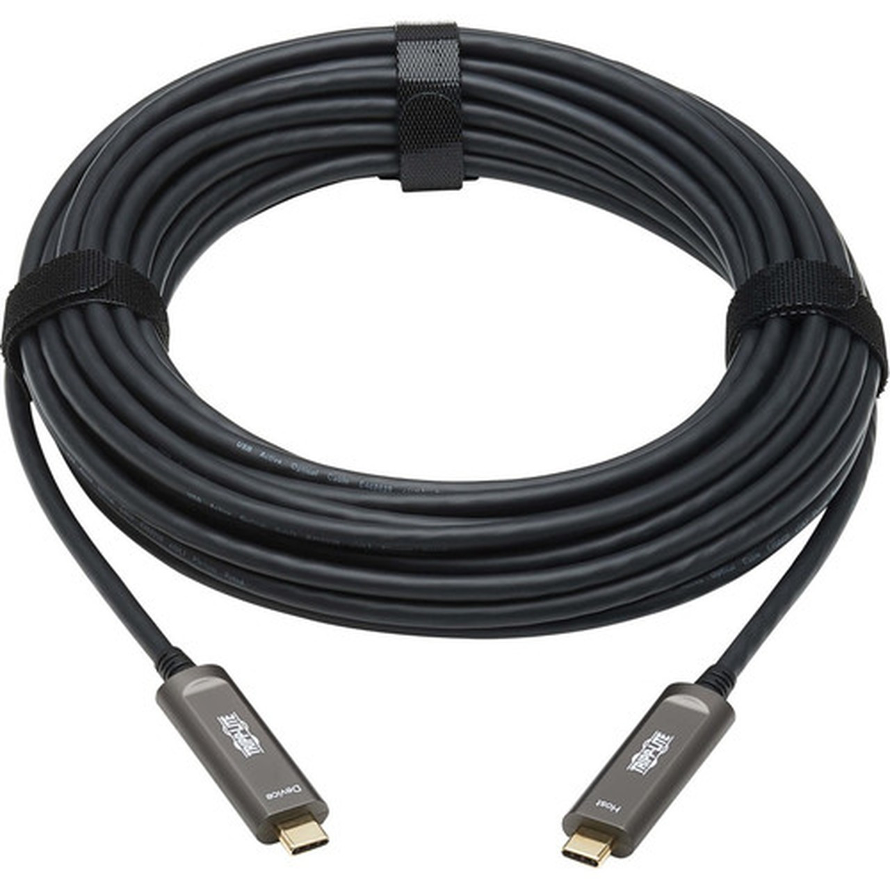 Tripp Lite by Eaton USB 32 Gen 2 Fiber Active Optical Cable MM 15 m 49 ft - 492 ft USB-C Data Transfer Cable for Hard Drive - U420F-15M-D321