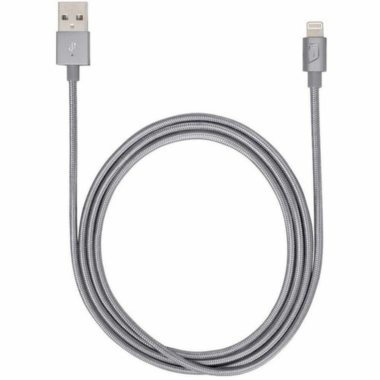 iStore Lightning Charge 4ft 12m Braided Cable Space Gray - 4 ft LightningUSB Data Transfer Cable for Computer Power Adapter - ACC994CAI