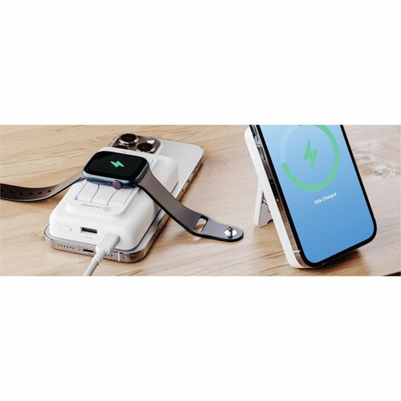 Alogic Lift 4-in-1 MagSafe Compatible Wireless Charging 10000mAh Power Bank - For iPhone 8 iPhone 11 Smartphone iPhone 15 Pro Max L10KPBWH