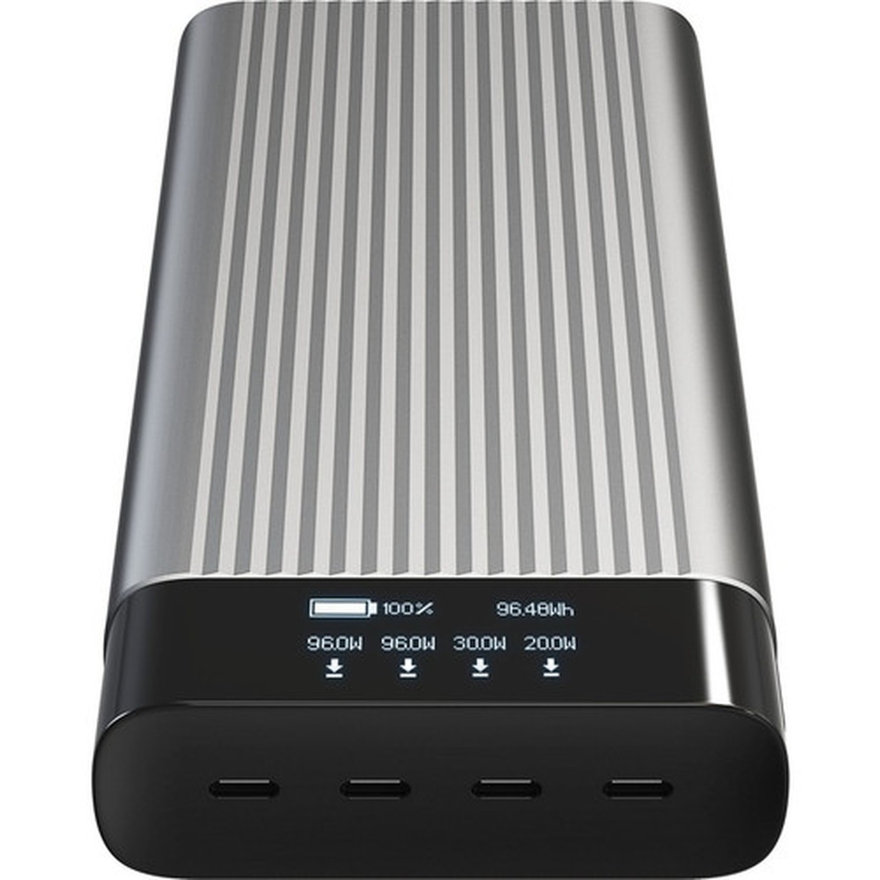Hyper HyperJuice 245W USB-C 100Wh Battery Pack - For iPhone 13 MacBook Pro iPad Android Device iPhone - 27000 mAh - 4 x USB HJ245B