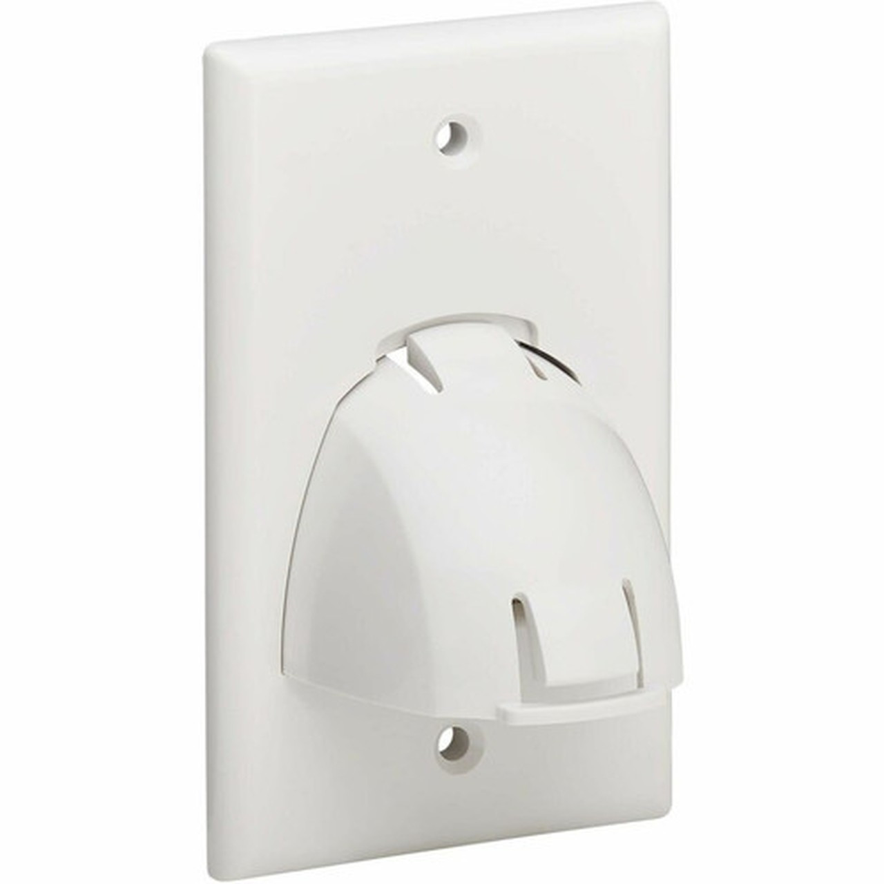 Tripp Lite by Eaton Single-Gang Up-or Down-Angle Bulk Cable Wall Plate White TAA - 1 x Total Number of Sockets - 1-gang - Wall - - N042-BC1-WH