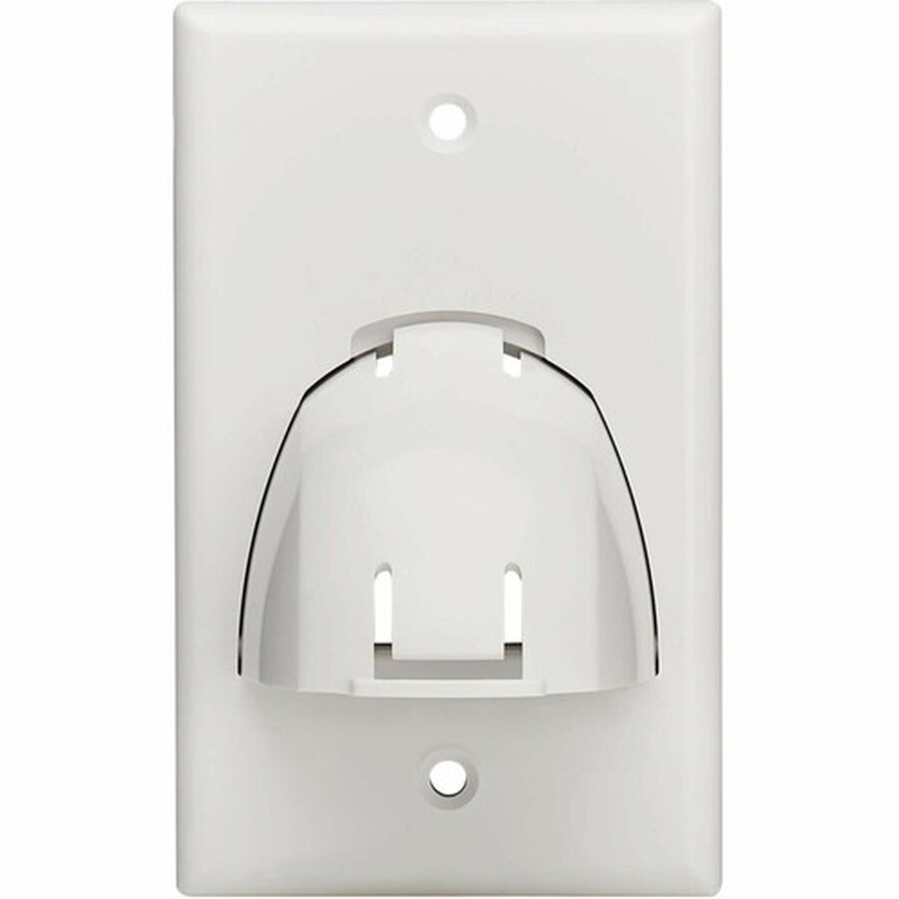 Tripp Lite by Eaton Single-Gang Up-or Down-Angle Bulk Cable Wall Plate White TAA - 1 x Total Number of Sockets - 1-gang - Wall - - N042-BC1-WH