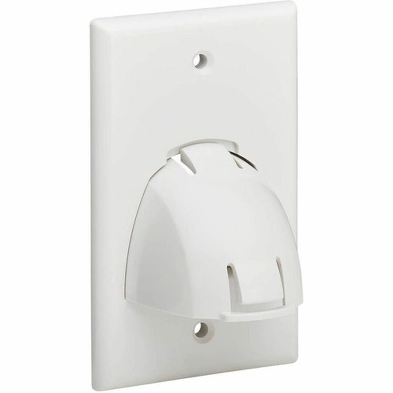 Tripp Lite by Eaton Single-Gang Up-or Down-Angle Bulk Cable Wall Plate White TAA - 1 x Total Number of Sockets - 1-gang - Wall - - N042-BC1-WH