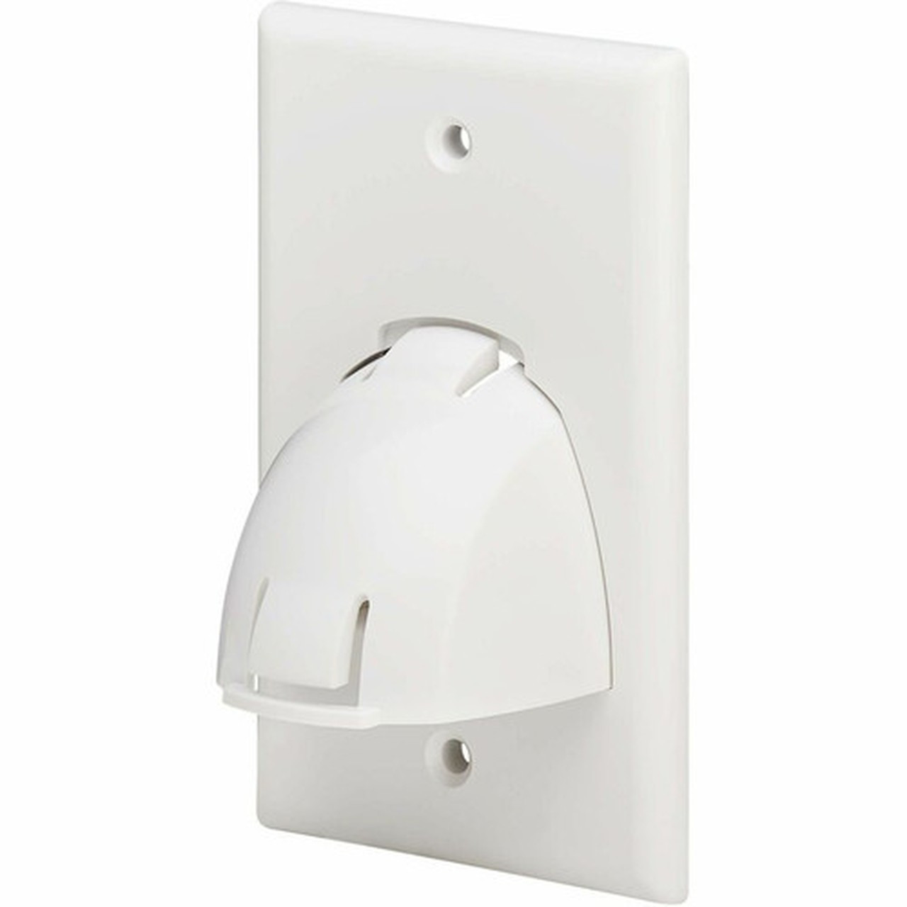Tripp Lite by Eaton Single-Gang Up-or Down-Angle Bulk Cable Wall Plate White TAA - 1 x Total Number of Sockets - 1-gang - Wall - - N042-BC1-WH