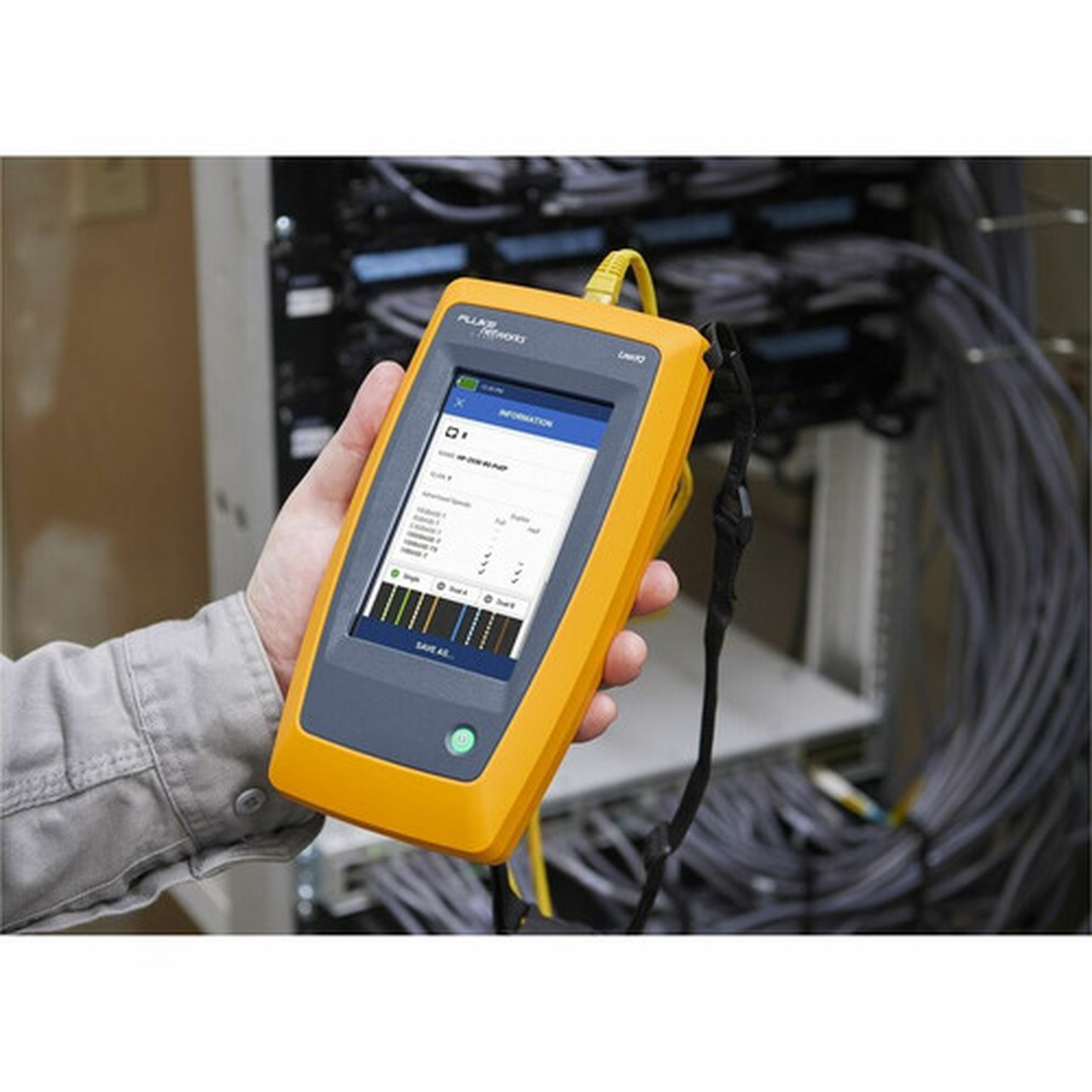 Fluke Networks LinkIQ Cable  Network Tester - Network Testing Cable Testing Cable Fault Testing Analog Camera Testing Frequency - LIQ-100