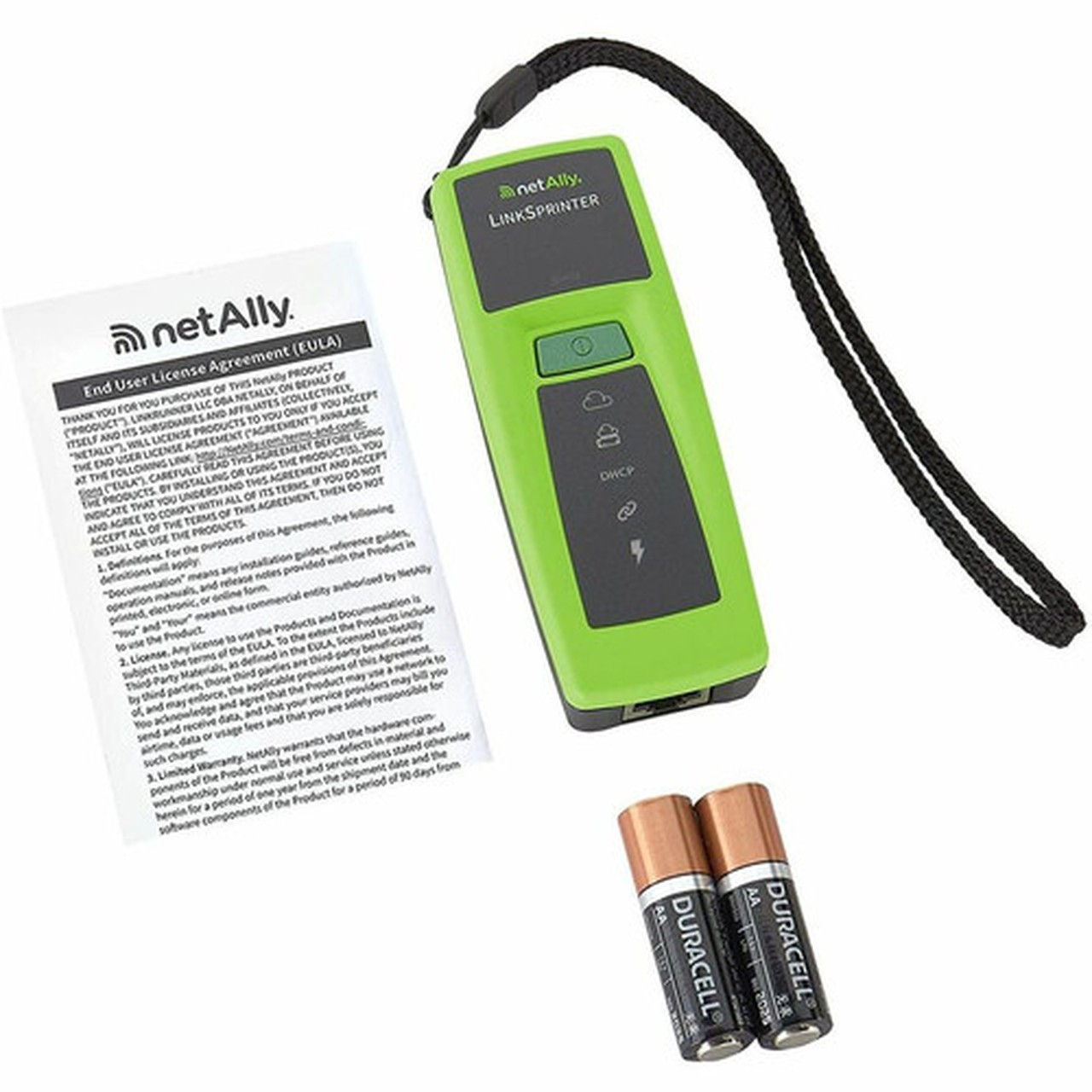 NetAlly LinkSprinter Network Tester - PoE Testing - 1 x PoE Ports - Twisted Pair - Wireless LAN - 2Number of Batteries Supported LSPRNTR-300-10PK