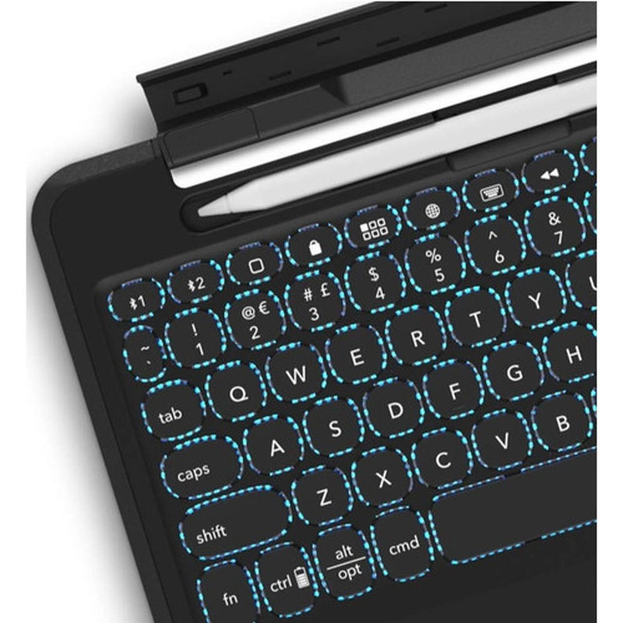 ZAGG Rugged Book Rugged KeyboardCover Case Book Fold for 102 to 105 Apple iPad Pro iPad 7th Generation Tablet - Black - Drop 103104613