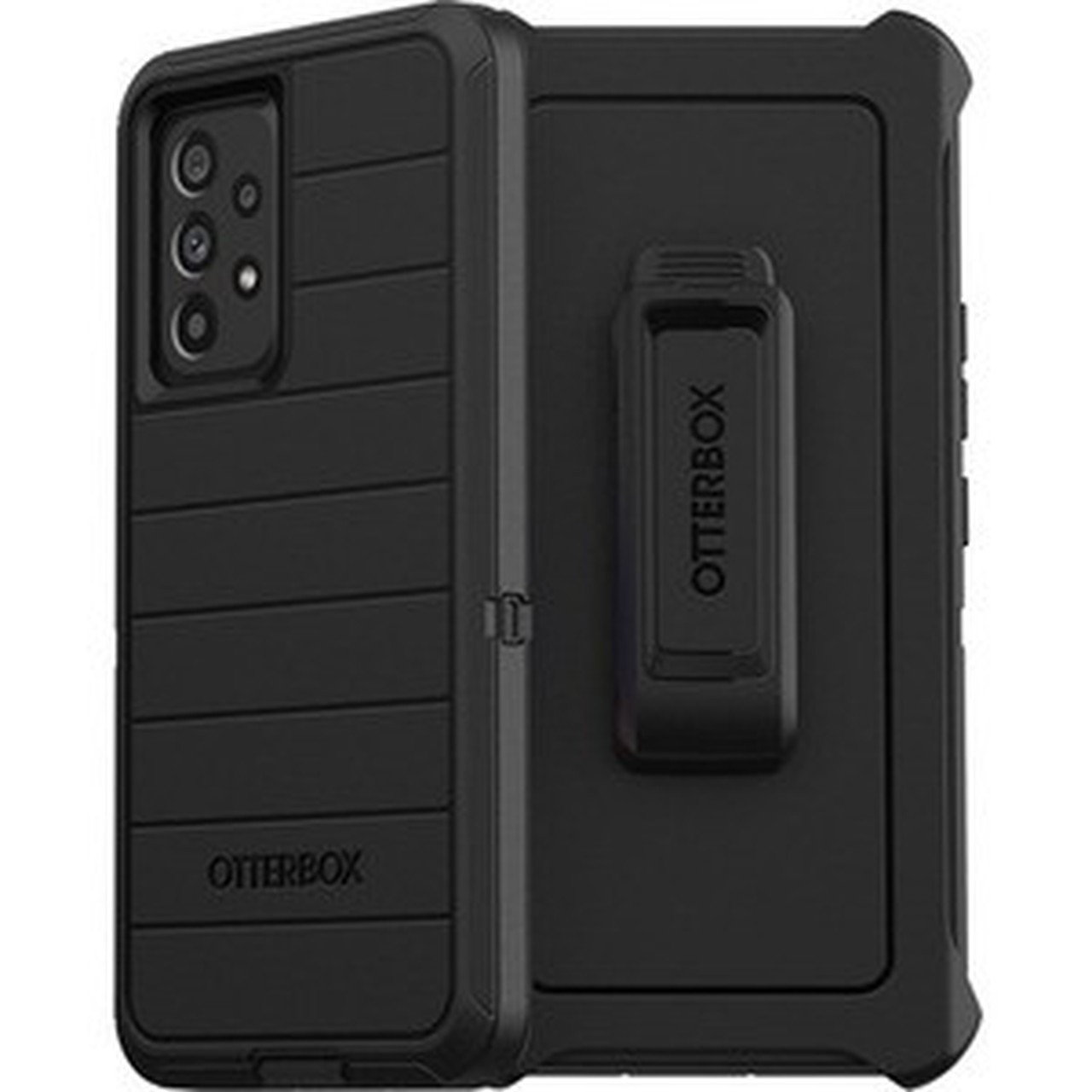 OtterBox Defender Rugged Carrying Case Holster Samsung Galaxy A53 5G Smartphone - Black - Dirt Resistant Dust Resistant Port Dirt 77-87529