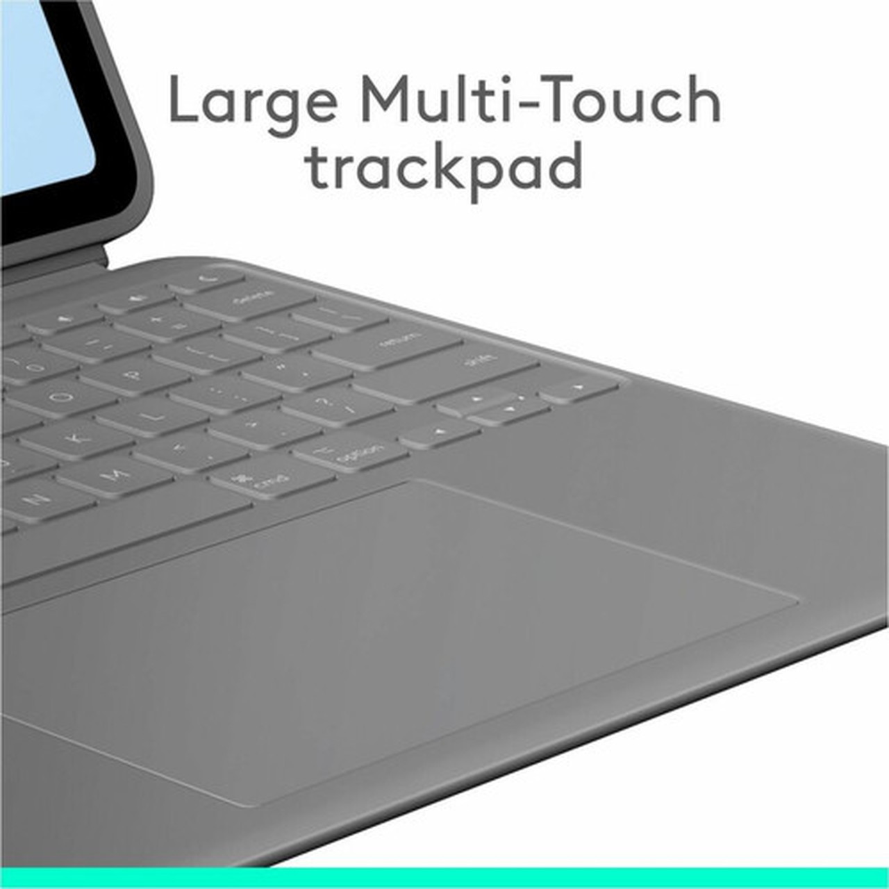 Logitech Combo Touch KeyboardCover Case for 13 Apple iPad Air 13 2024 Tablet - Oxford Gray - Scuff Resistant Scratch Resistant - 920-012608