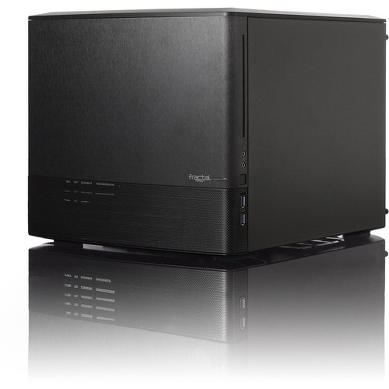 Fractal Design Node 804 Computer Case - Cube - Black - Aluminum - 12 x Bay - 3 x 472 120 mm x Fans Installed - Micro ATX Mini - FD-CA-NODE-804-BL-W