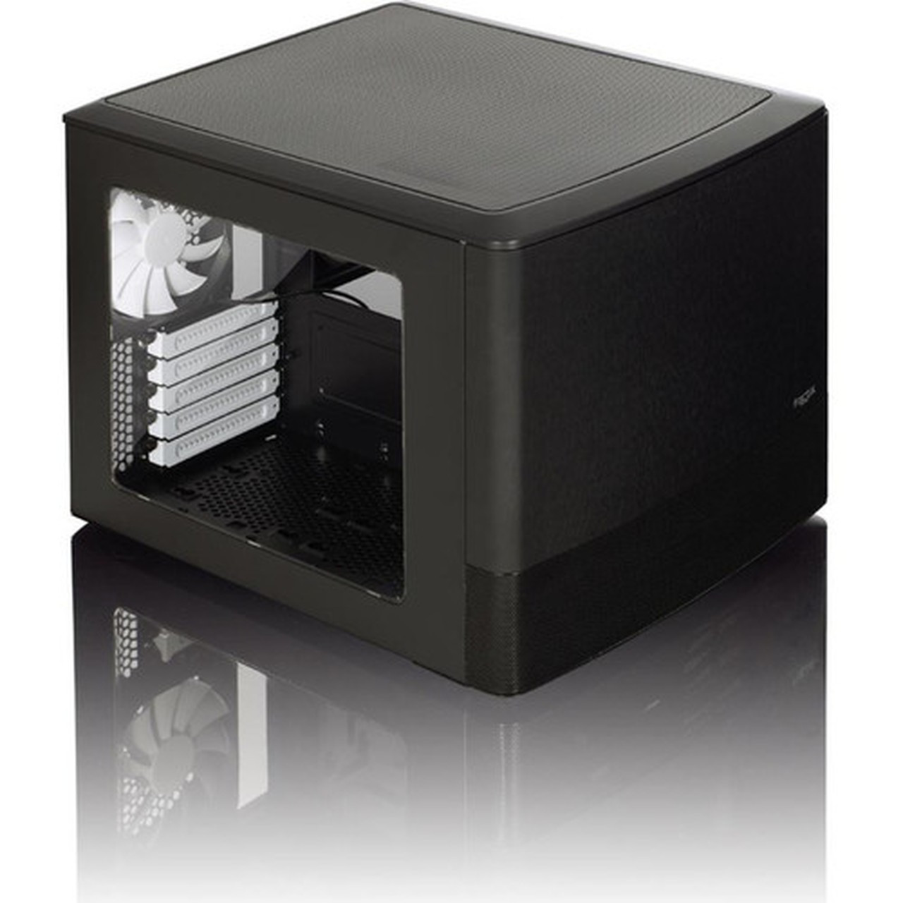 Fractal Design Node 804 Computer Case - Cube - Black - Aluminum - 12 x Bay - 3 x 472 120 mm x Fans Installed - Micro ATX Mini - FD-CA-NODE-804-BL-W