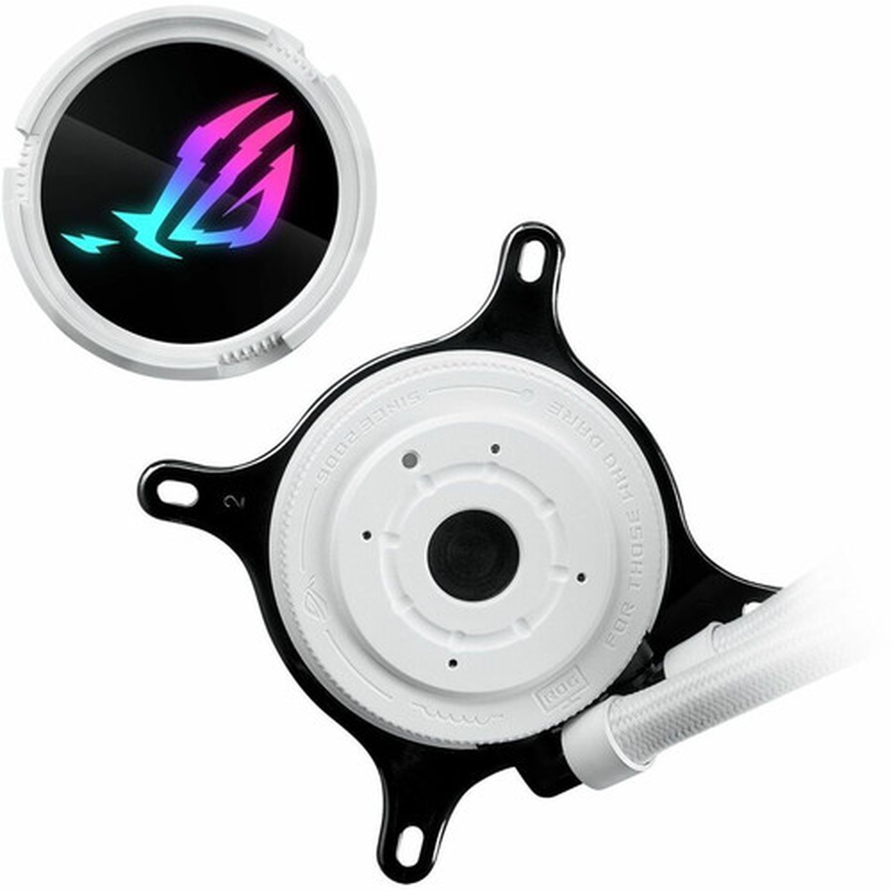 Asus ROG Strix LC III 240 ARGB White Edition Cooling FanRadiatorWater BlockPump - 1 Pack - 472 120 mm Maximum Fan Diameter - 2 ROG STRIX LC III 240 ARGB WHT